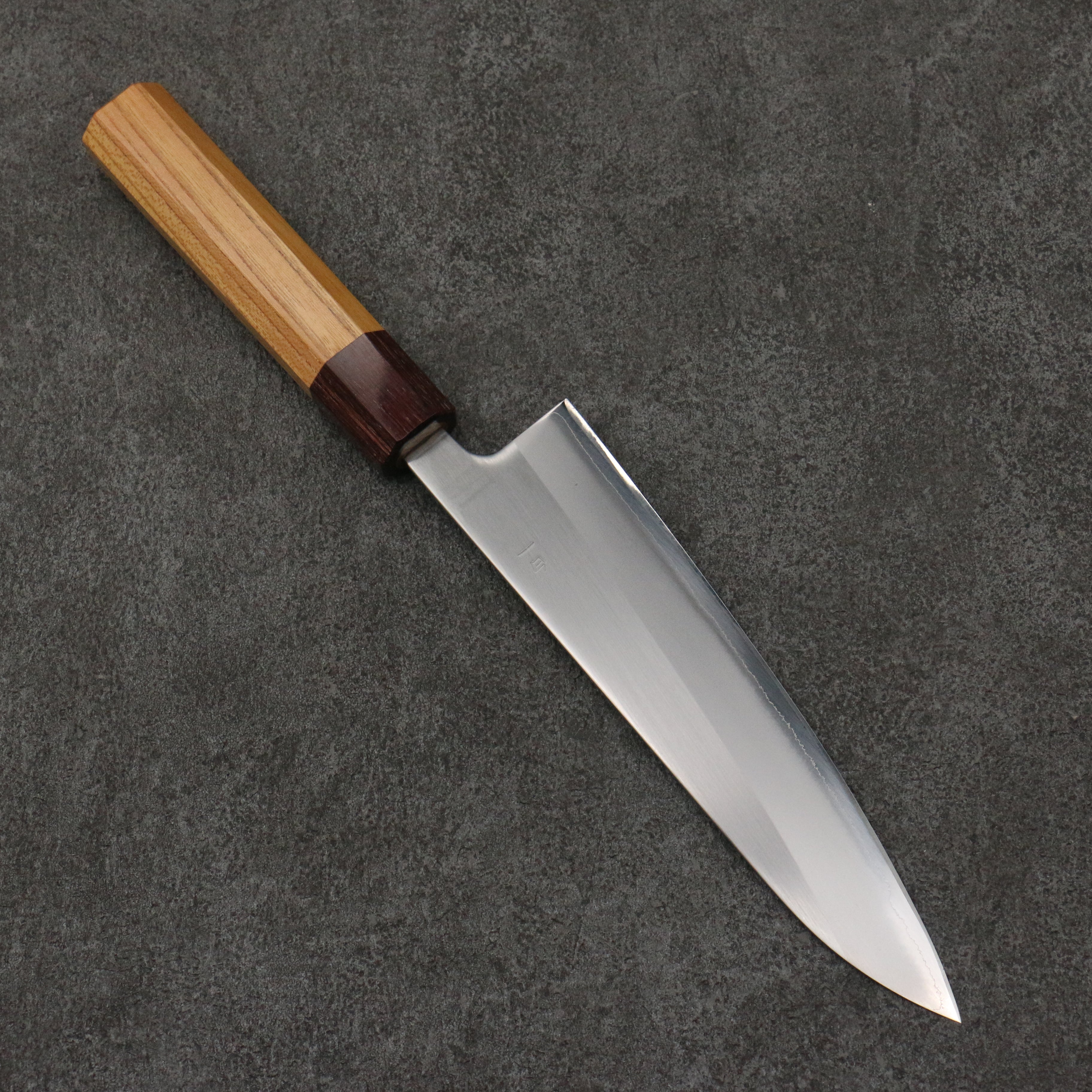 Oul White Steel No.1 Gyuto 180mm Keyaki (Japanese Elm) Handle - Japanny - Best Japanese Knife