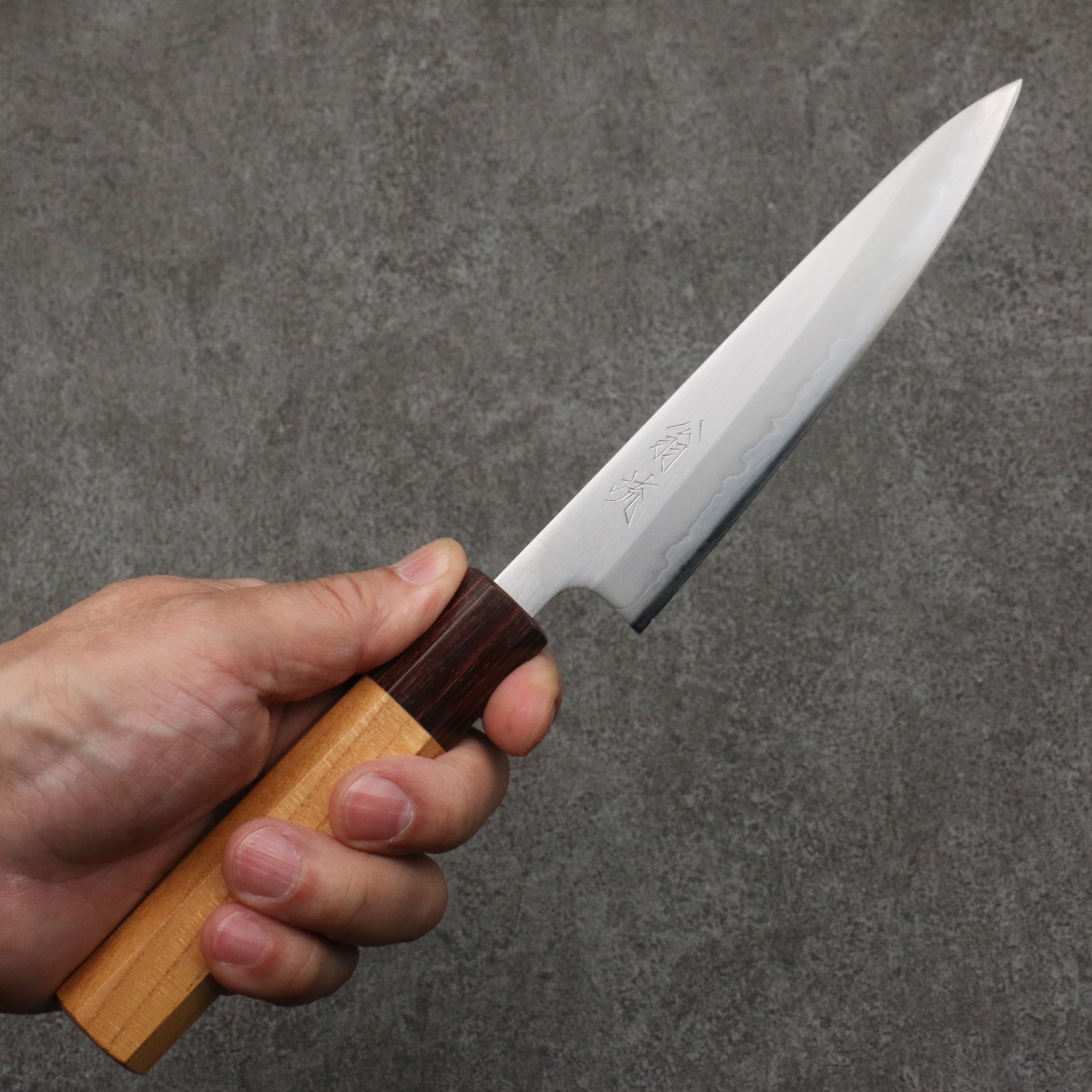 Oul White Steel No.1 Petty-Utility 135mm Keyaki (Japanese Elm) Handle - Japanny - Best Japanese Knife