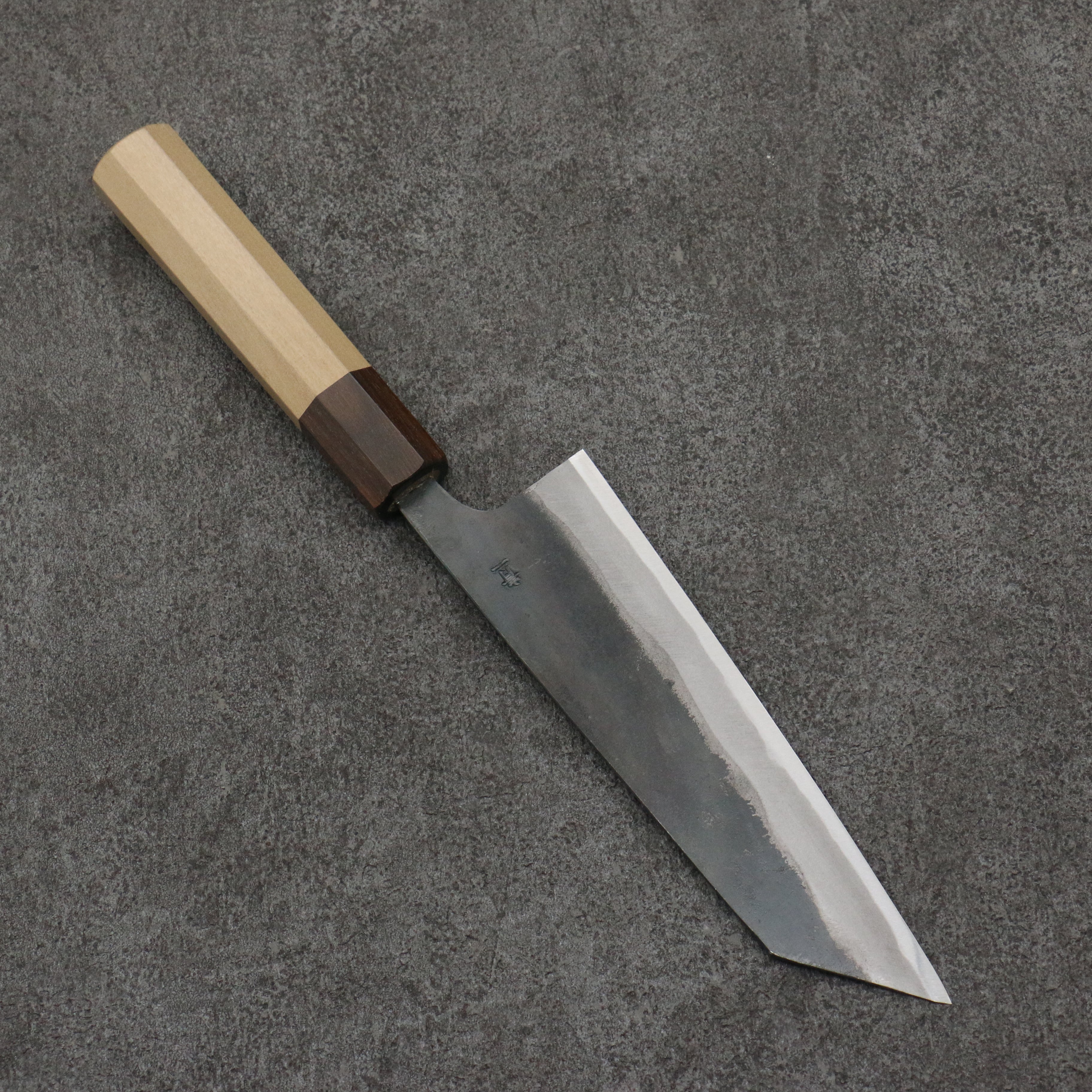 Seisuke Blue Steel No.1 Black Finished Small Bunka 150mm Magnolia (Ferrule: Ebony) Handle - Japanny - Best Japanese Knife