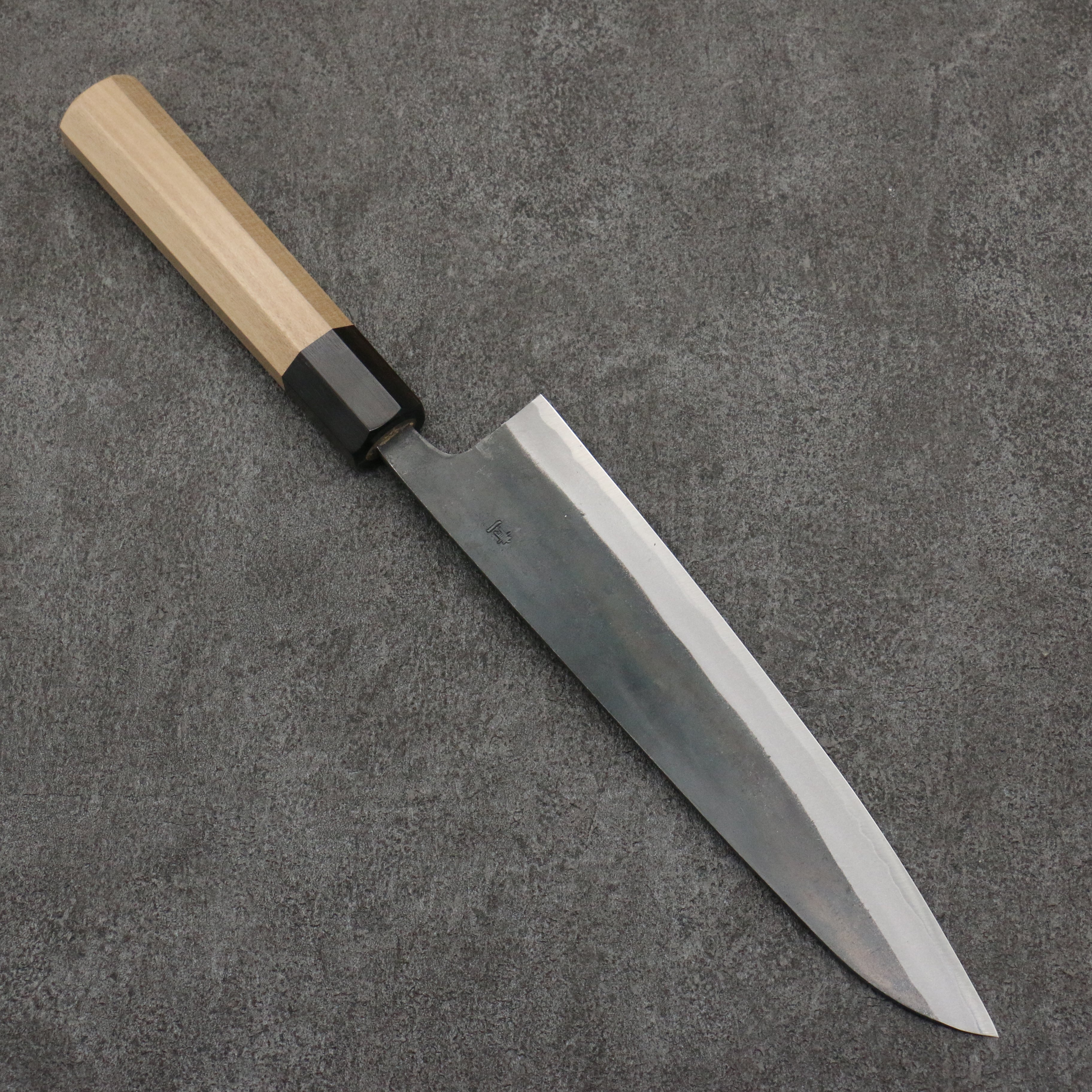 Seisuke Blue Steel No.1 Black Finished Gyuto 210mm Magnolia (Ferrule: Ebony) Handle - Japanny - Best Japanese Knife