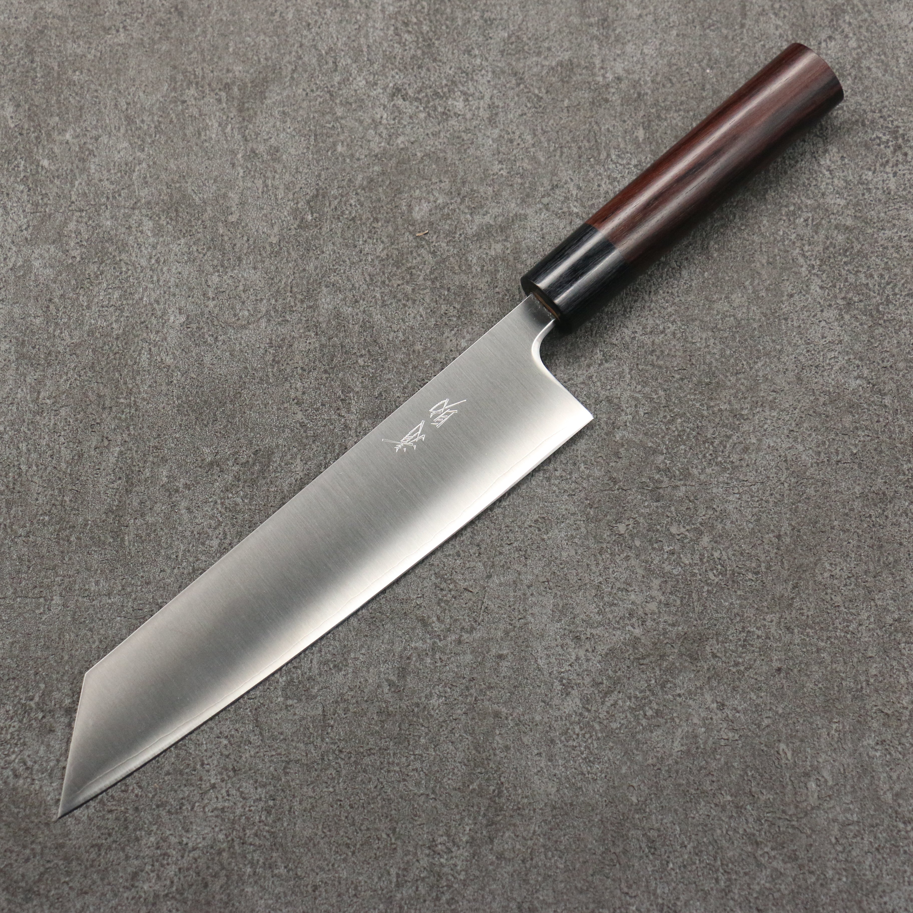 Seisuke SRS13 Migaki Finished Kiritsuke Gyuto 210mm Rosewood (Ferrule: Black Pakka Wood) Handle - Japanny - Best Japanese Knife