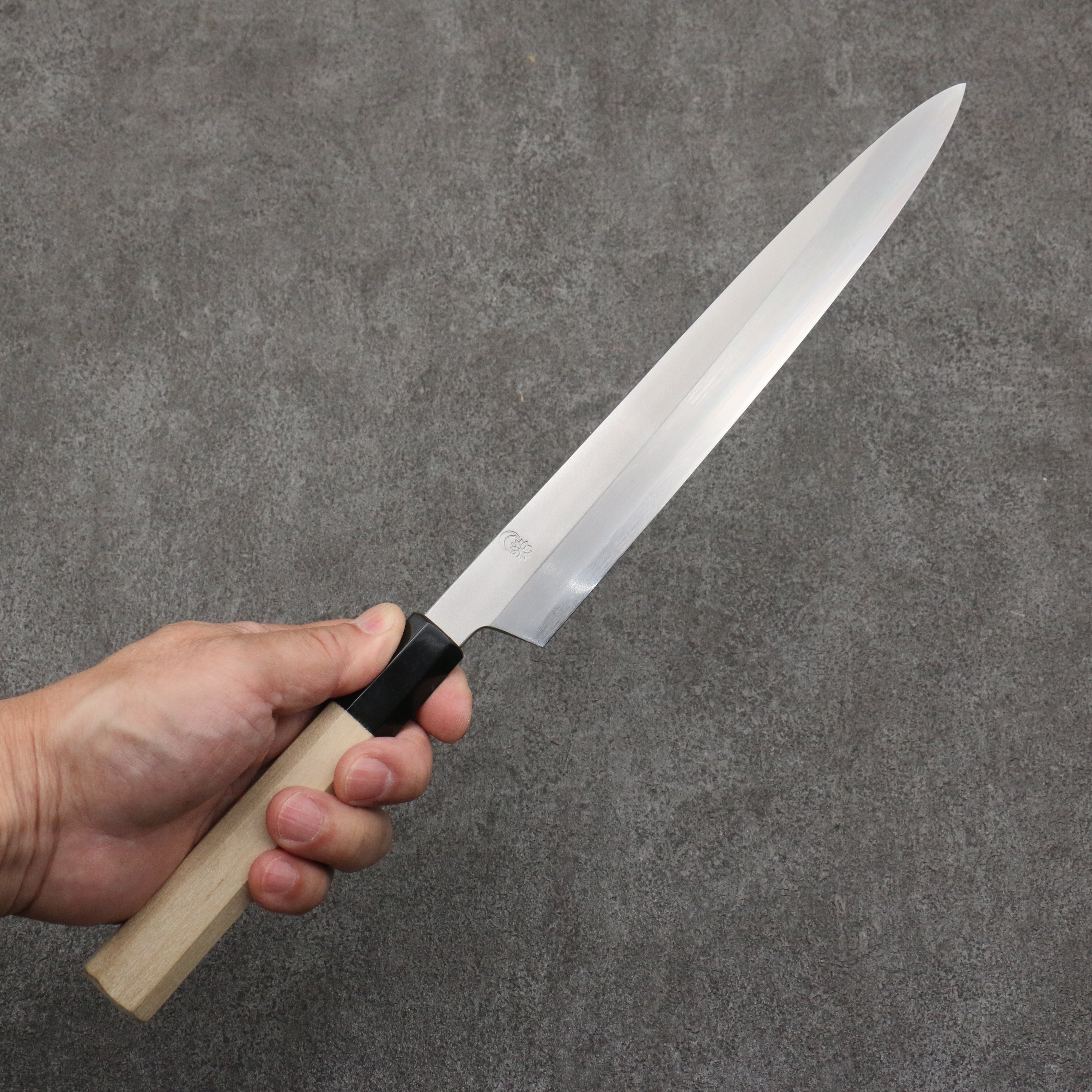 Kikuzuki Silver Steel No.3 Bokashi Yanagiba 240mm Magnolia Handle - Japanny - Best Japanese Knife