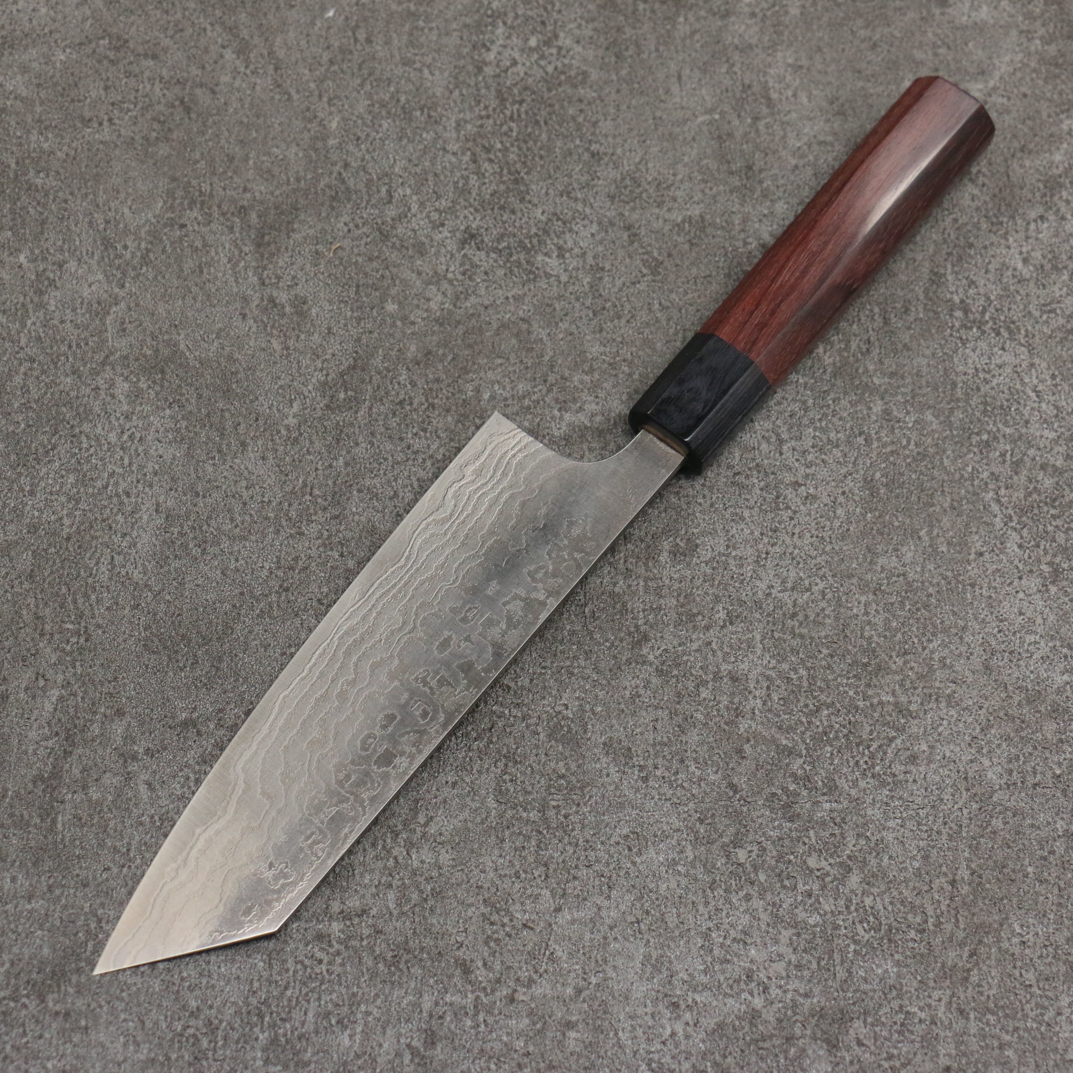 Nao Yamamoto SG2 Damascus Migaki Finished Bunka 165mm Rosewood (Ferrule: Black Pakka Wood) Handle - Japanny - Best Japanese Knife