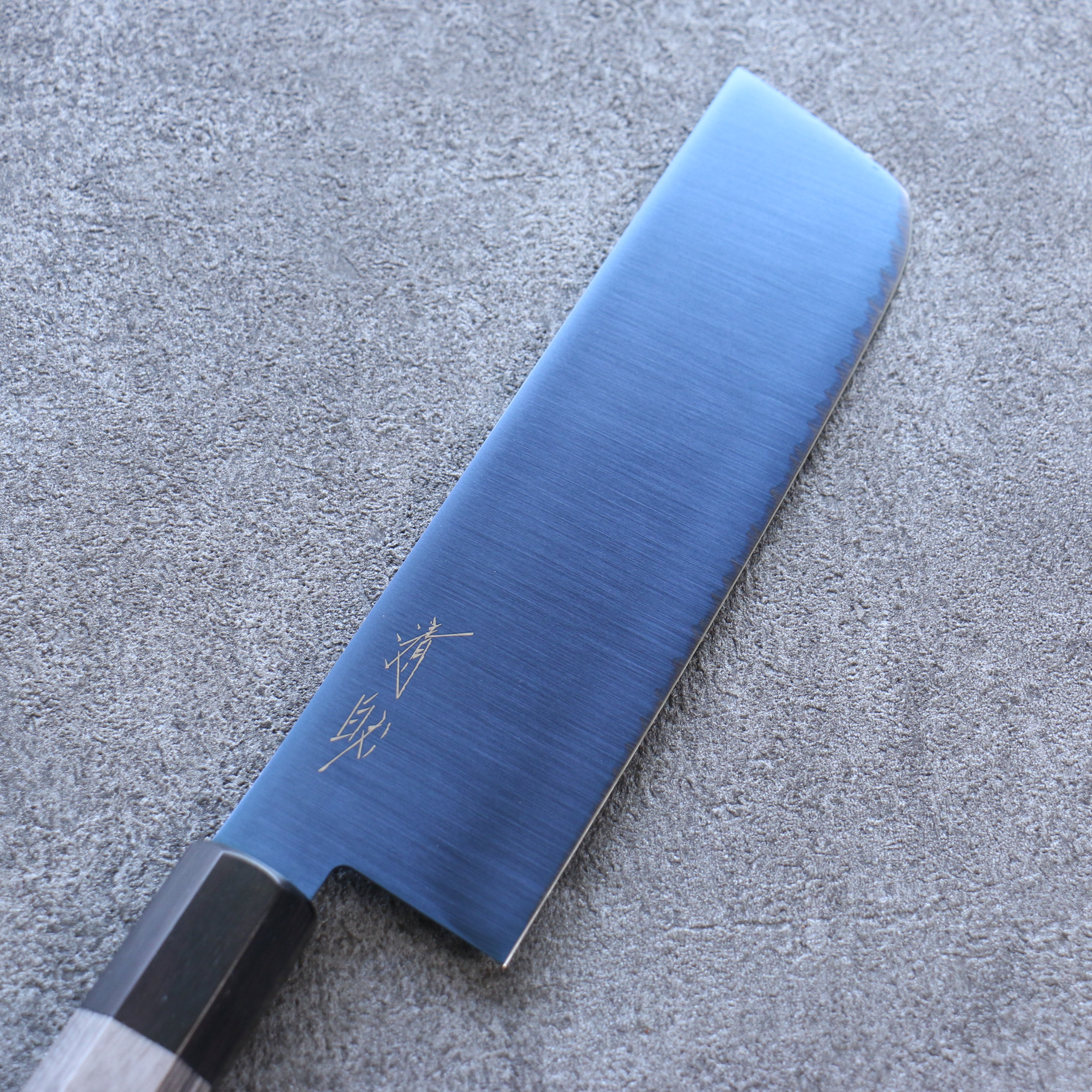 Seisuke SK-85 Ion plating Nakiri 160mm Gray Pakka wood Handle - Japanny - Best Japanese Knife