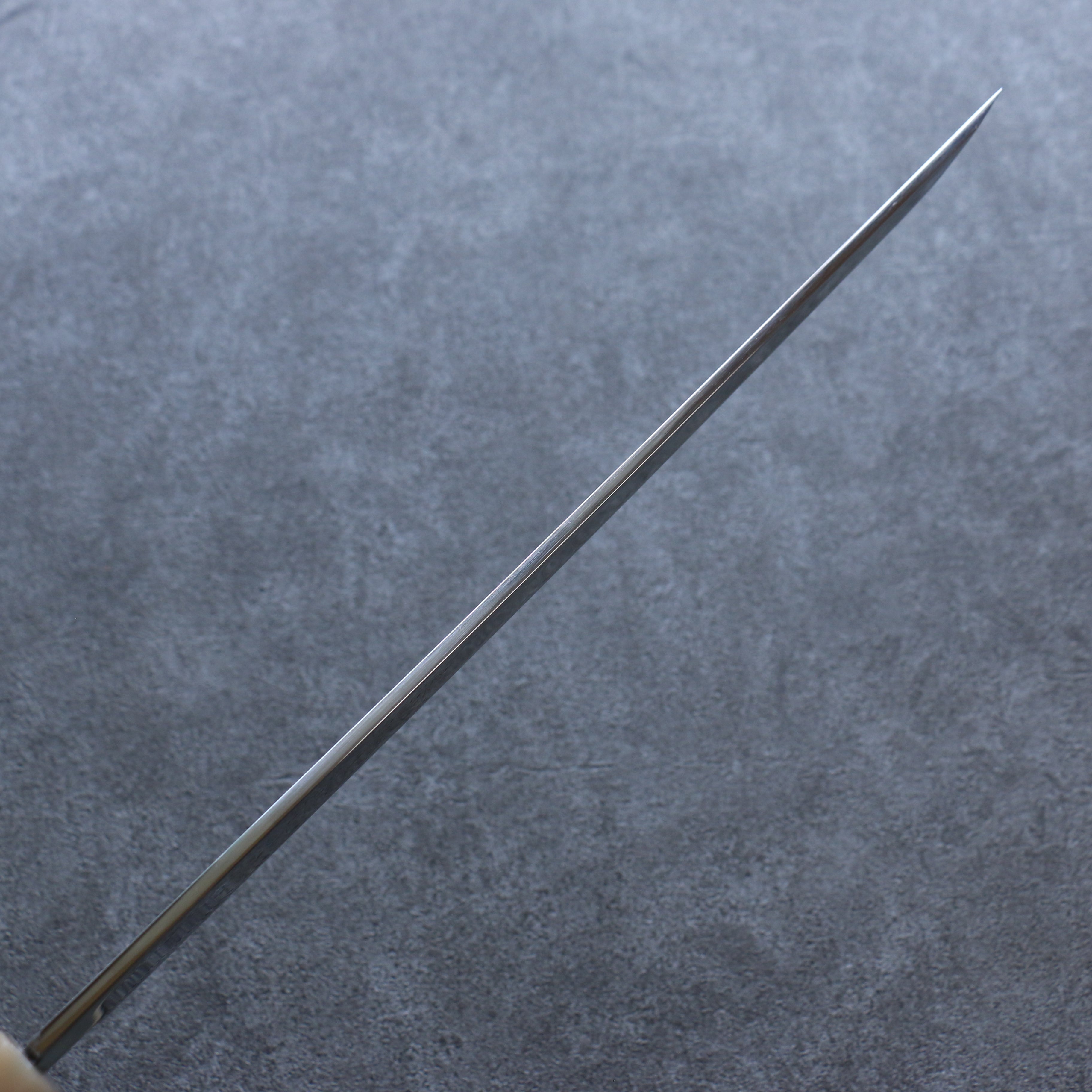 Sakai Takayuki Zangetsu Silver Steel No.3 Mirrored Finish Sakimaru Yanagiba 330mm Ebony Wood Handle with Sheath - Japanny - Best Japanese Knife