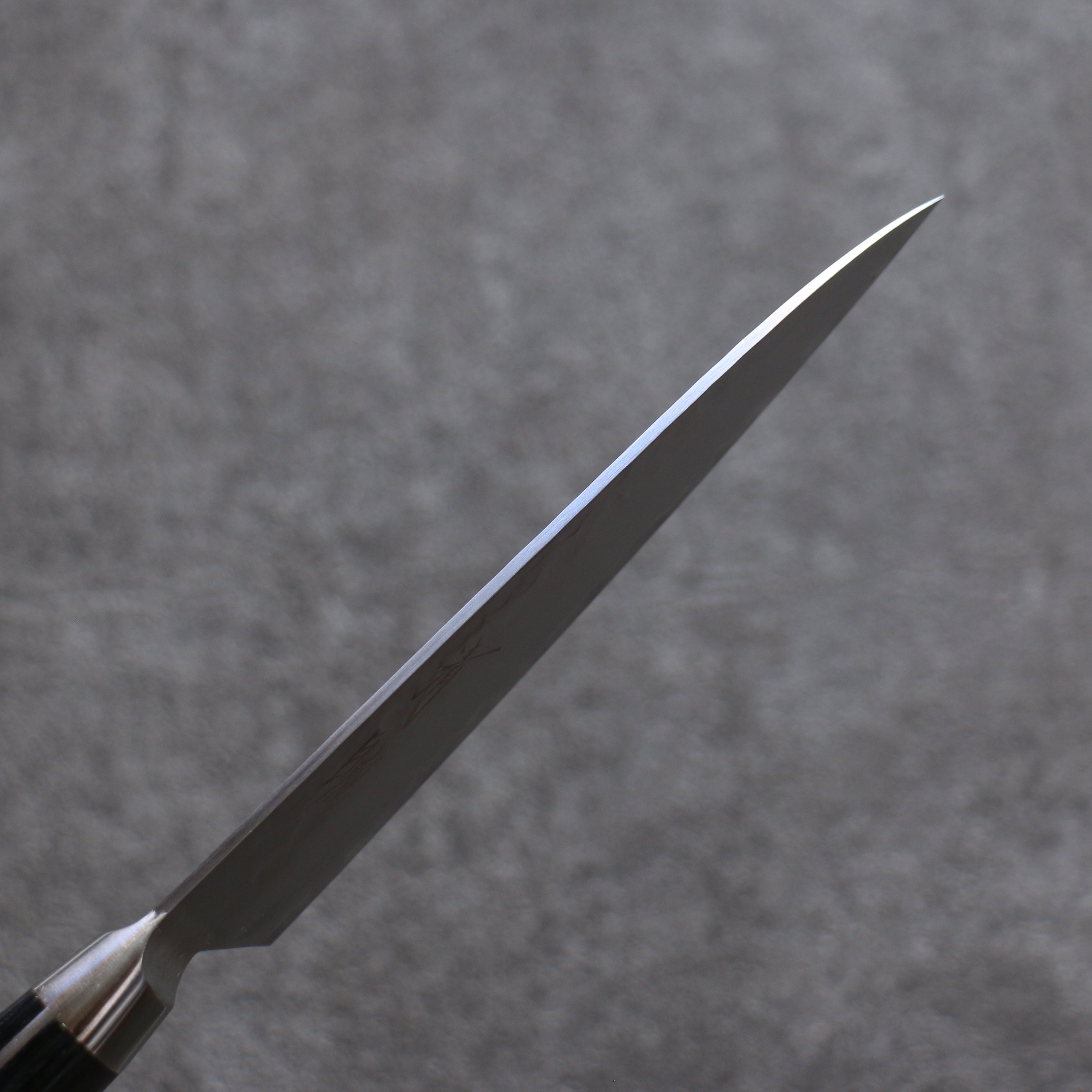 Seisuke VG5 Hammered Kasumitogi Petty-Utility 120mm Black Pakka wood Handle - Japanny - Best Japanese Knife