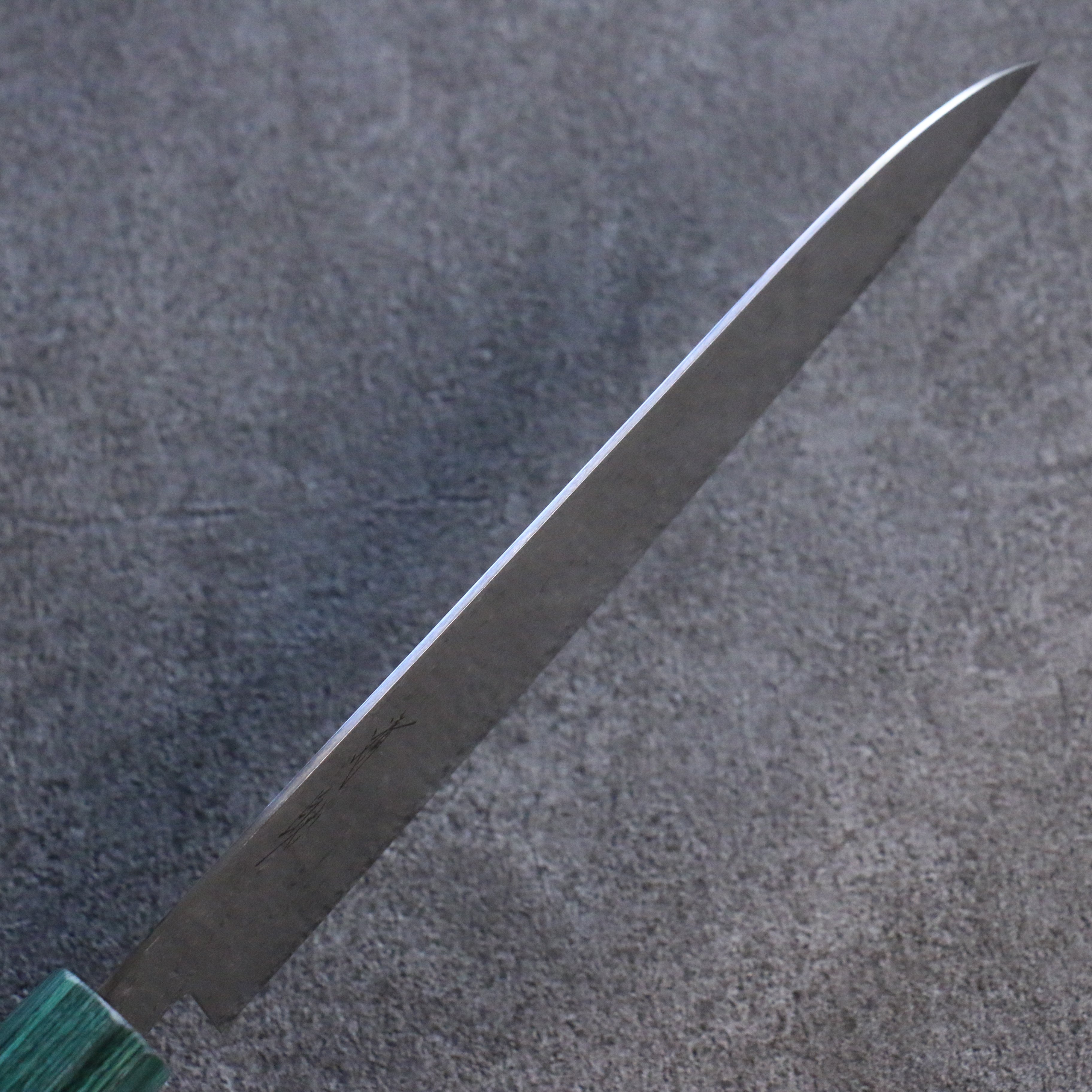 Seisuke AUS10 Mirror Crossed Santoku 180mm Black Pakka wood(ferrule: Green Pakka wood) Handle - Japanny - Best Japanese Knife
