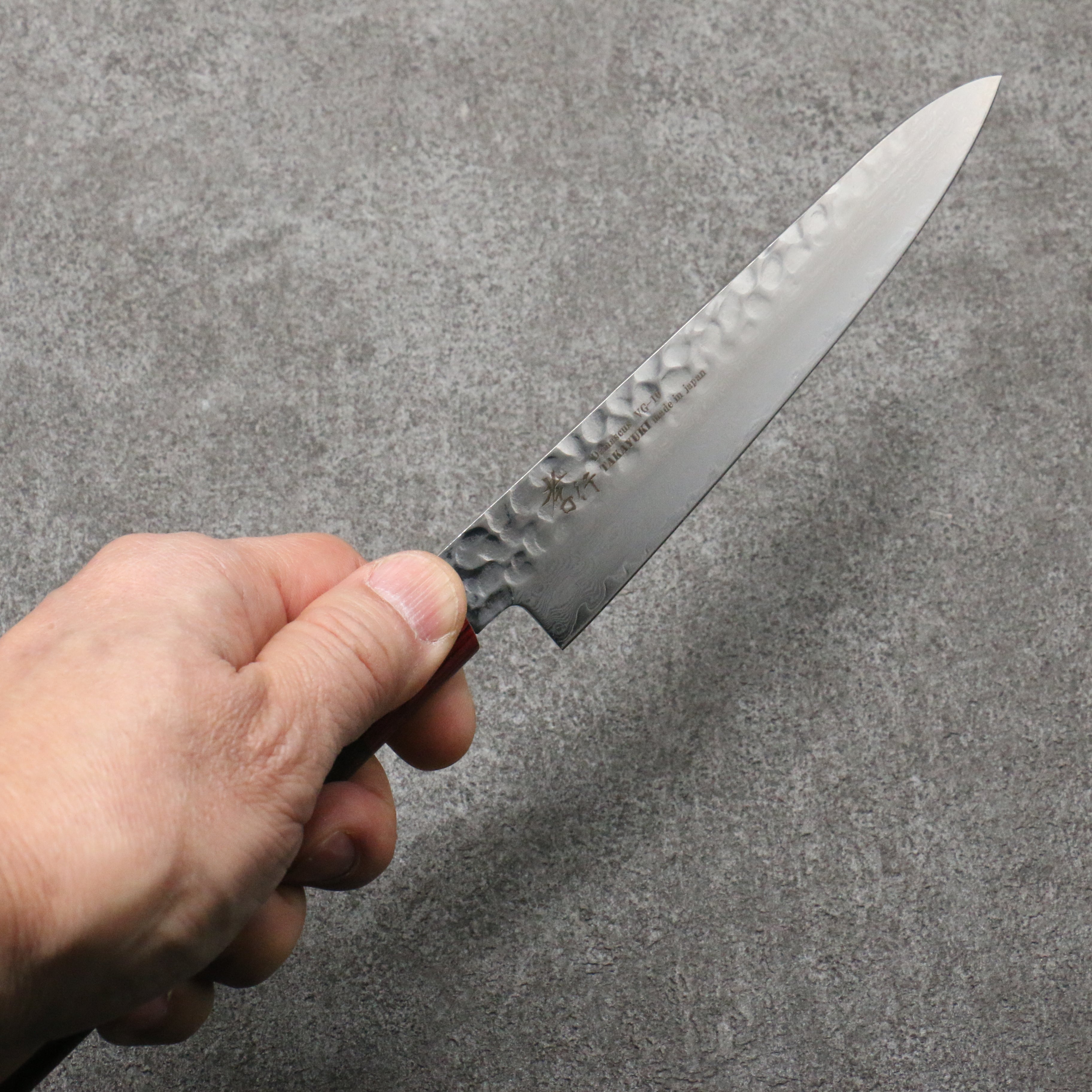 Sakai Takayuki VG10 Damascus Petty-Utility 150mm Rosewood Handle - Japanny - Best Japanese Knife