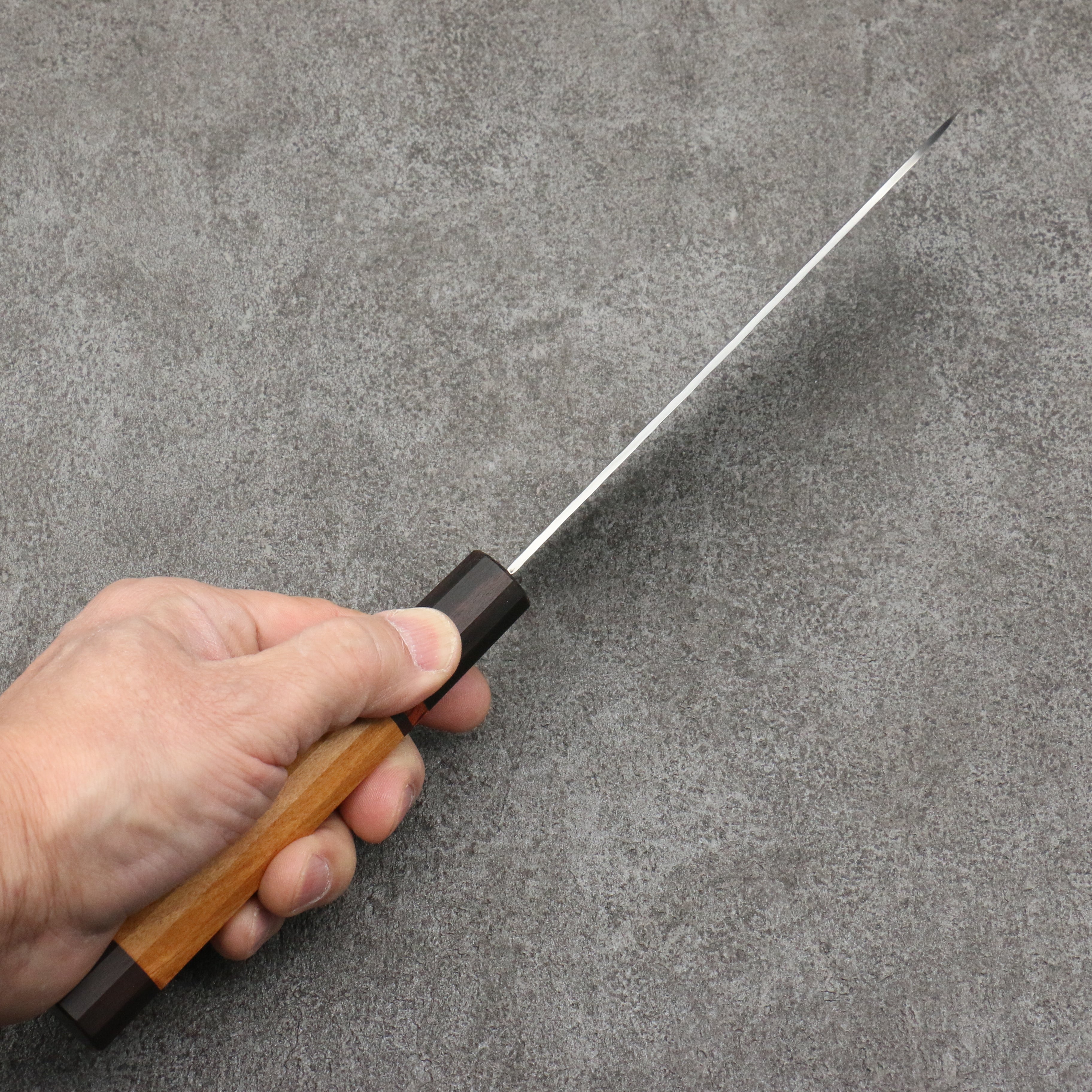 Sakai Takayuki VG10 33 Layer Damascus Santoku 170mm Mountain cherry (12 sided) Handle - Japanny - Best Japanese Knife