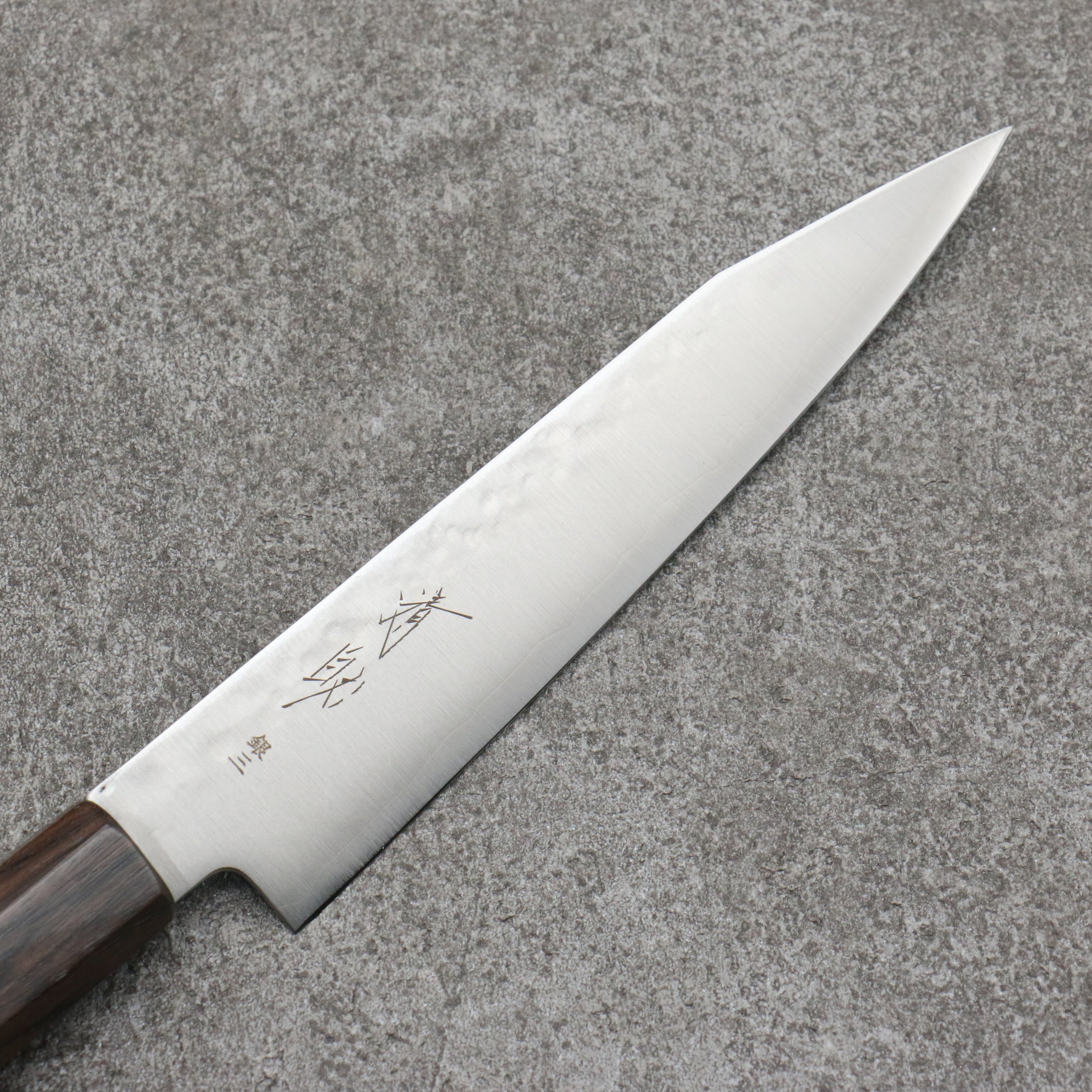 Seisuke Silver Steel No.3 Kiritsuke Petty-Utility 150mm Ebony Wood Handle - Japanny - Best Japanese Knife