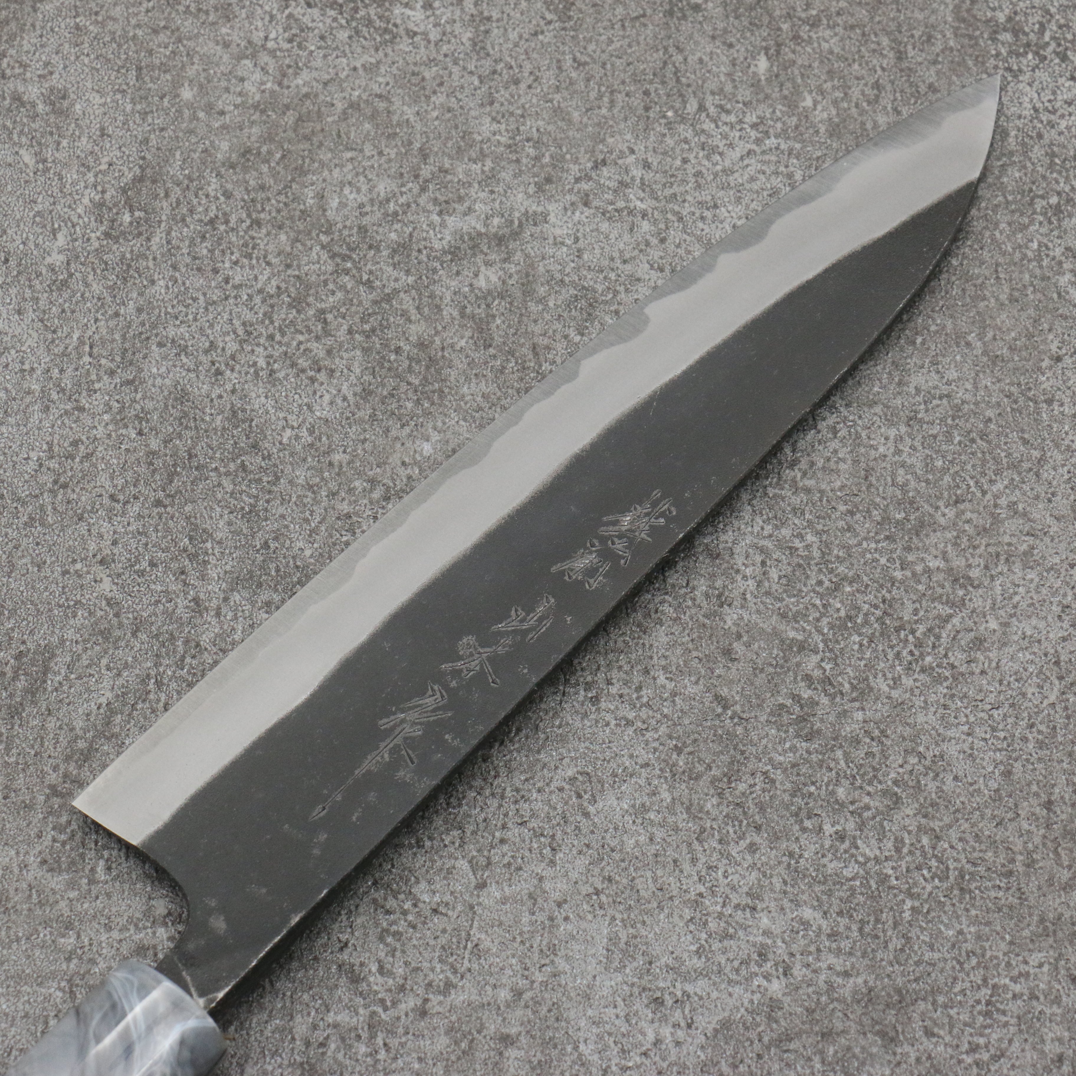 Nao Yamamoto White Steel No.2 Kurouchi Gyuto 210mm Cherry Tree Handle - Japanny - Best Japanese Knife