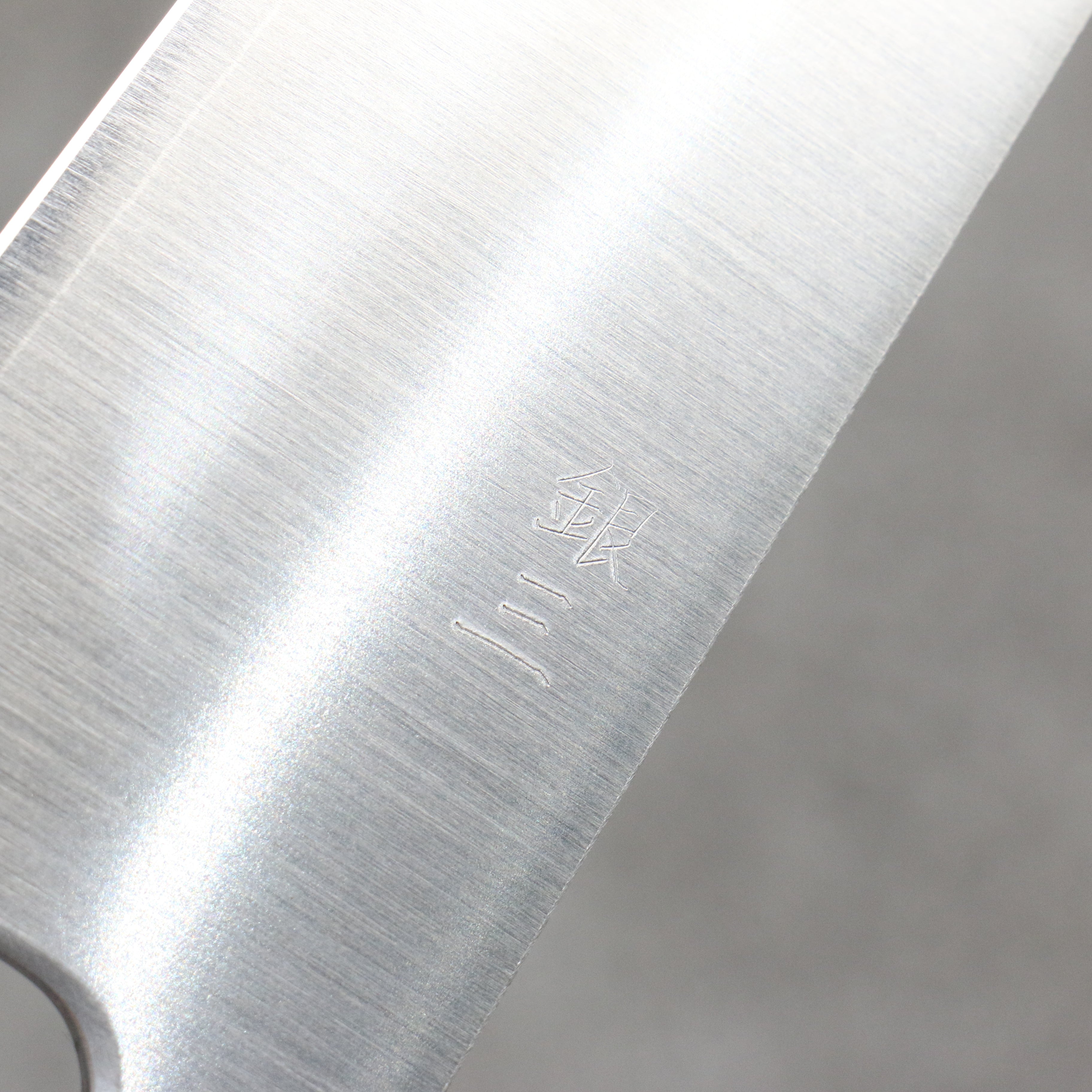 Seisuke Silver Steel No.3 Migaki Polish Finish Gyuto 180mm White Oak Handle - Japanny - Best Japanese Knife