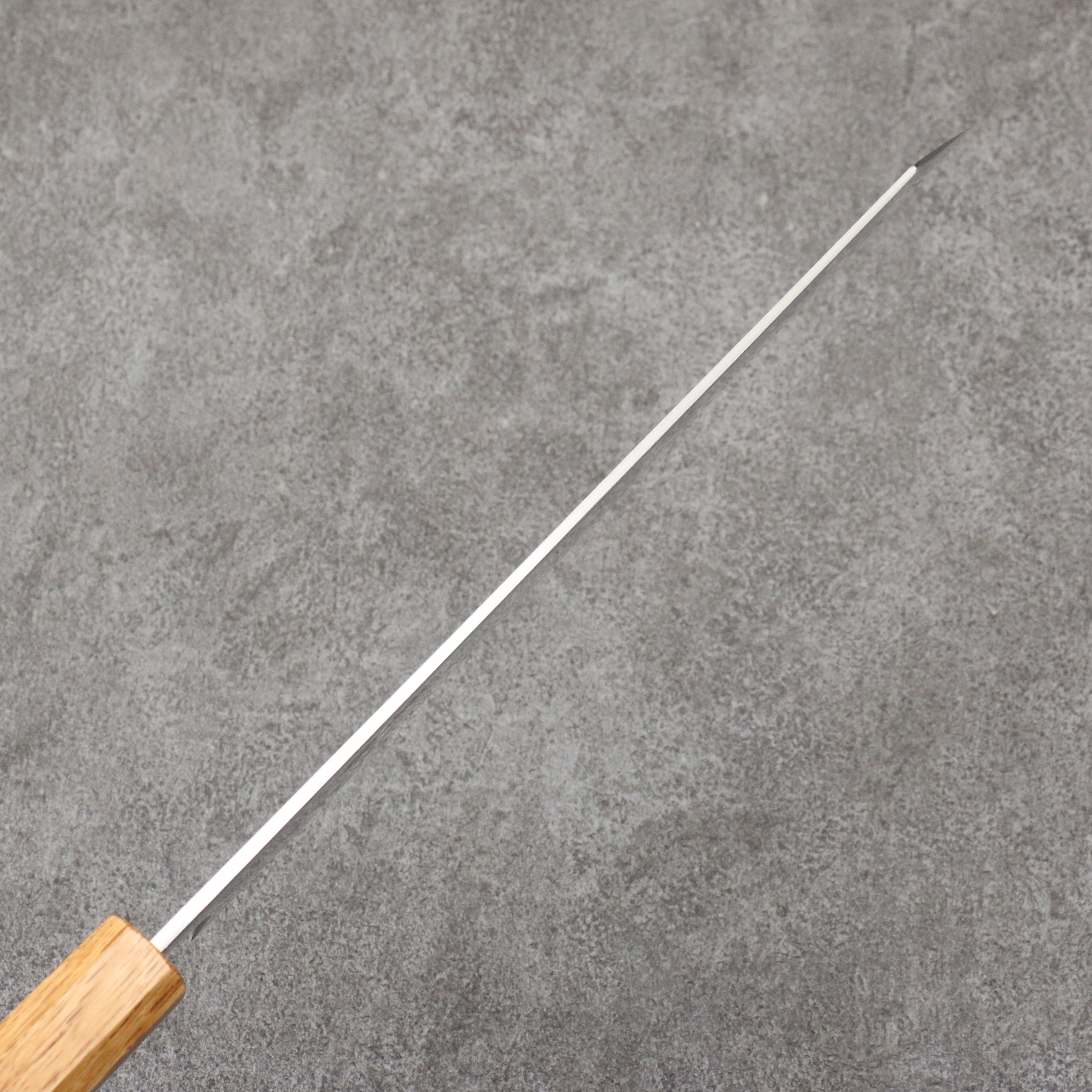 Seisuke Silver Steel No.3 Migaki Polish Finish Kiritsuke Gyuto 240mm White Oak Handle - Japanny - Best Japanese Knife