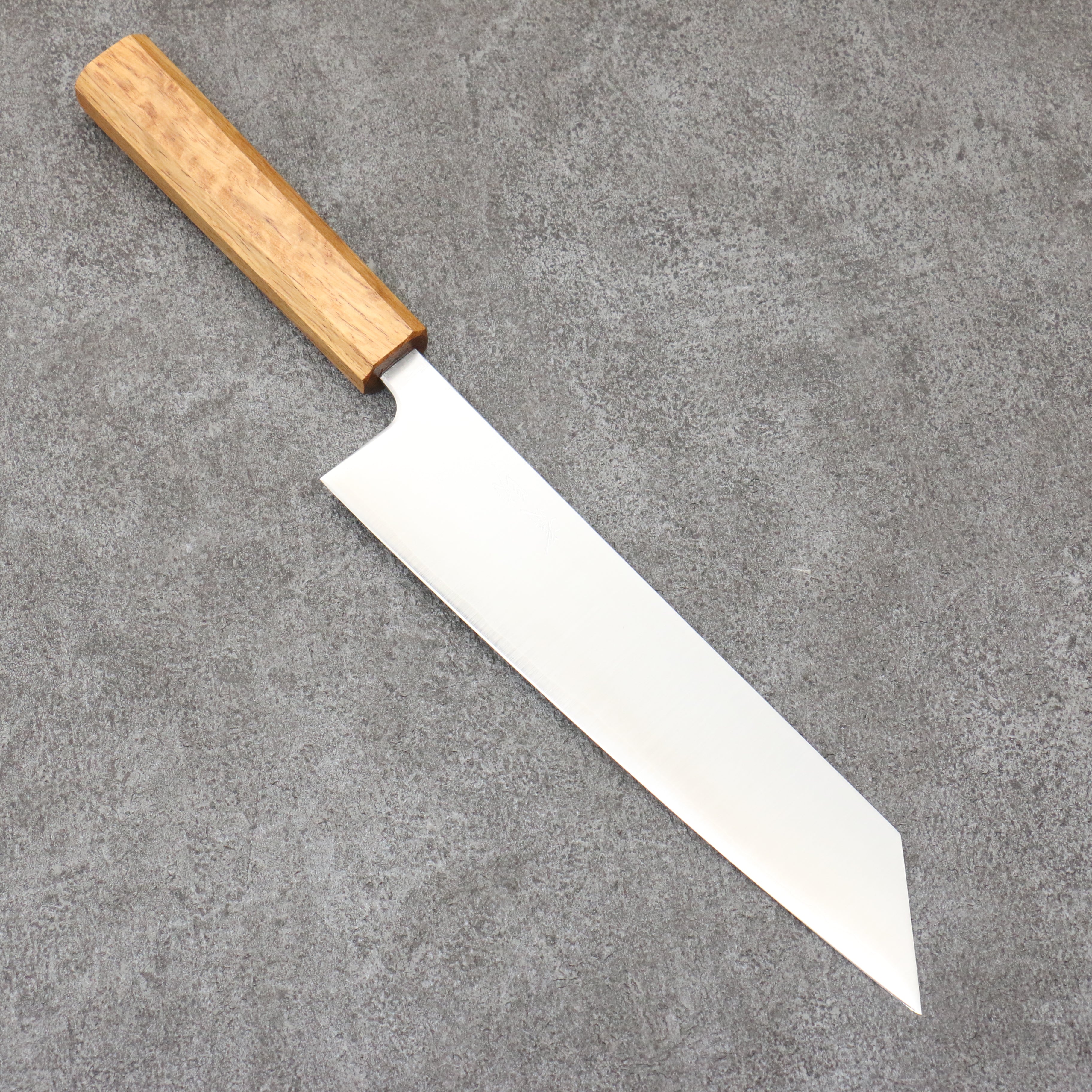Seisuke Silver Steel No.3 Migaki Polish Finish Kiritsuke Gyuto 210mm White Oak Handle - Japanny - Best Japanese Knife