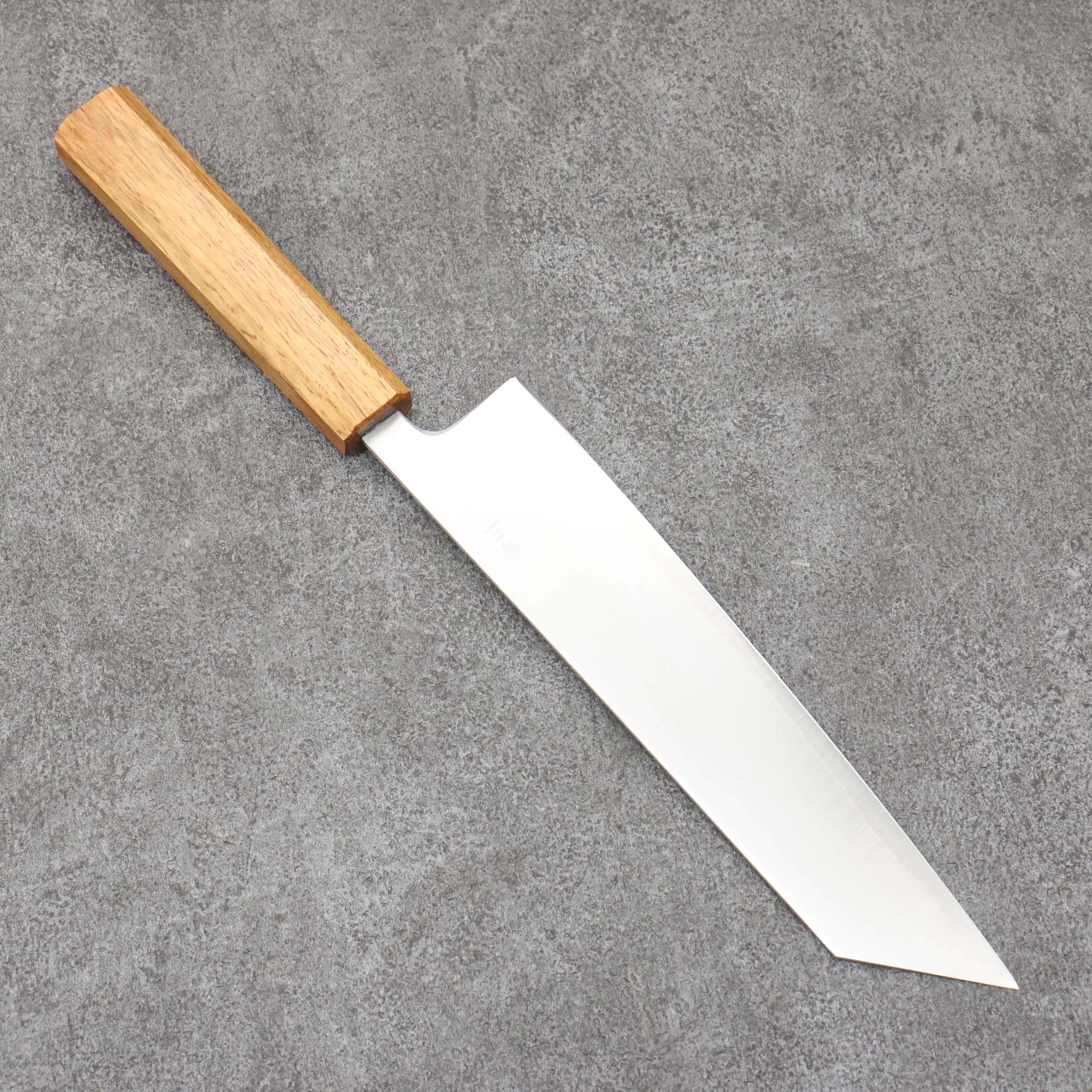Seisuke Silver Steel No.3 Migaki Polish Finish Kiritsuke Gyuto 210mm White Oak Handle - Japanny - Best Japanese Knife