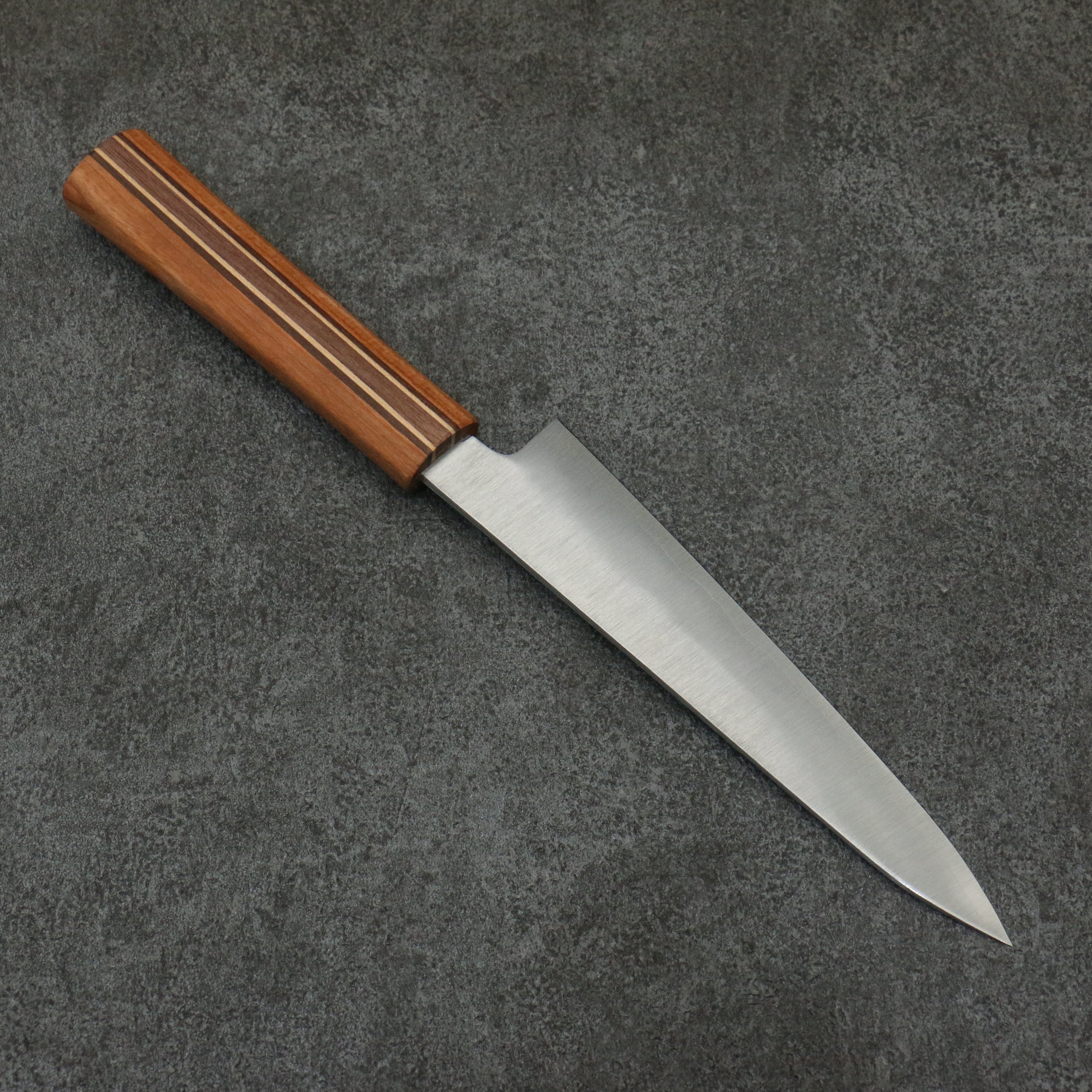 Shigeki Tanaka Majiro Silver Steel No.3 Petty-Utility 150mm Maple, Cherry, Walnut Handle - Japanny - Best Japanese Knife