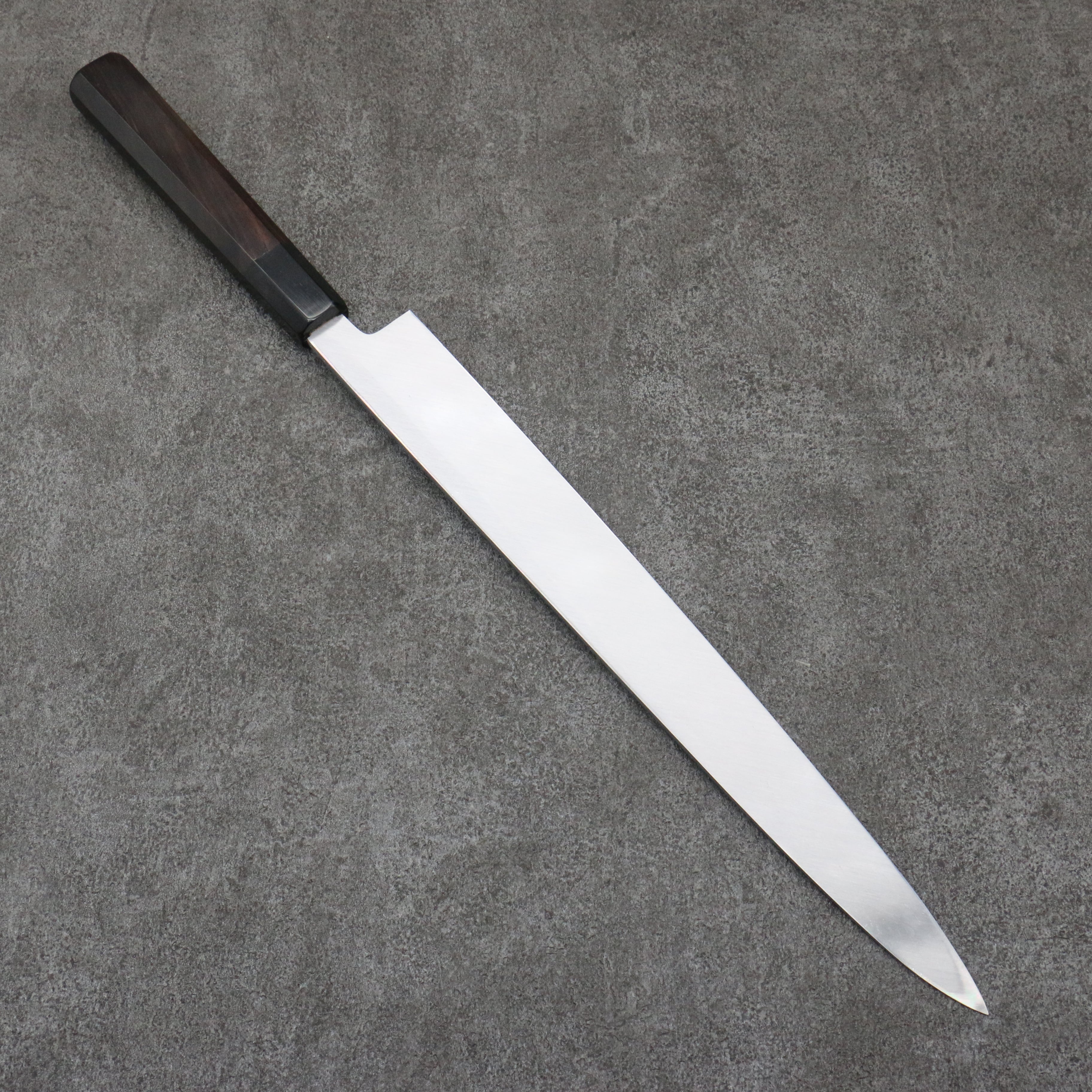 Tessen by Tanaka Tamahagane Yanagiba 315mm Ebony Wood Handle with Sheath - Japanny - Best Japanese Knife