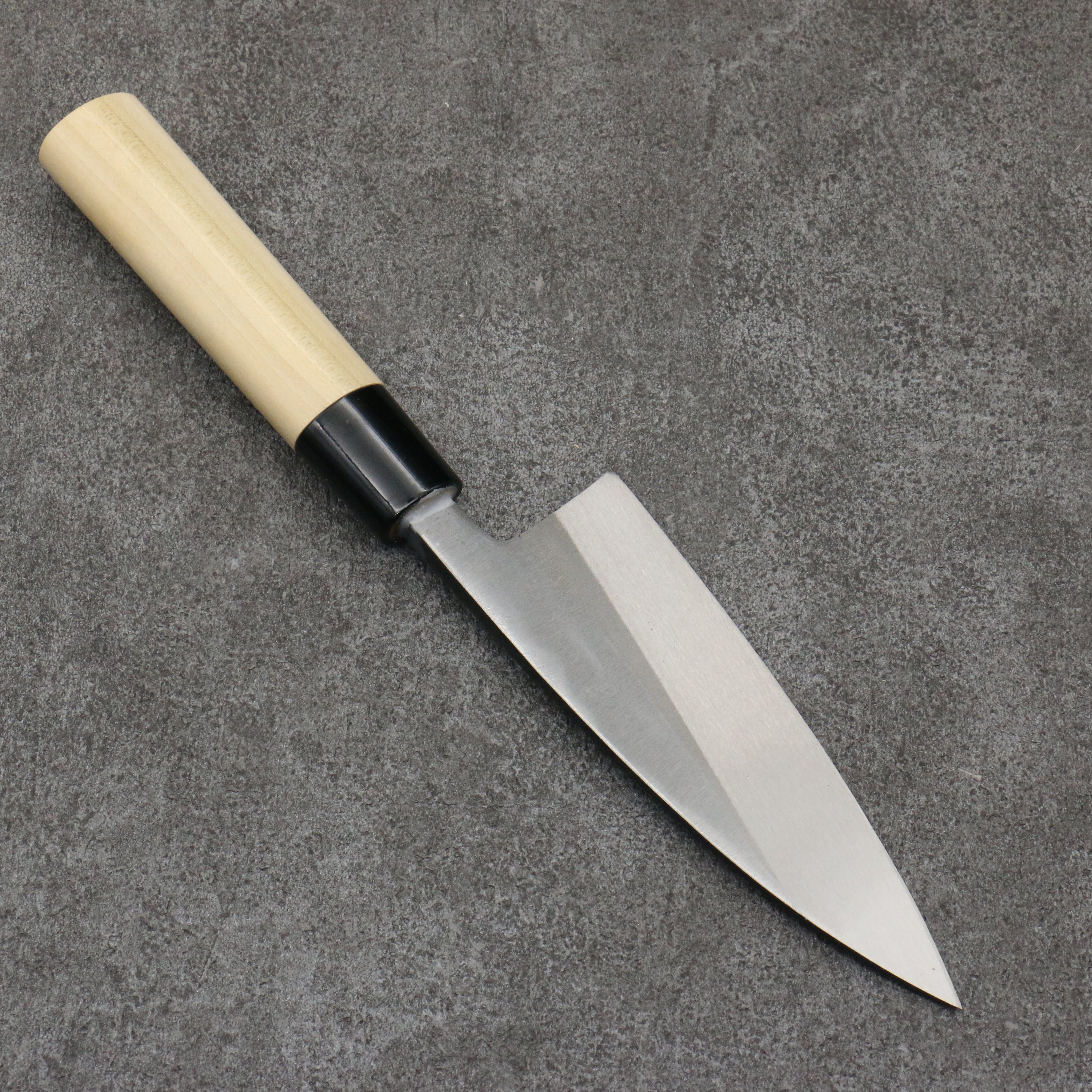 Nakaniida White Steel No.2 Black Deba 135mm Magnolia Handle - Japanny - Best Japanese Knife
