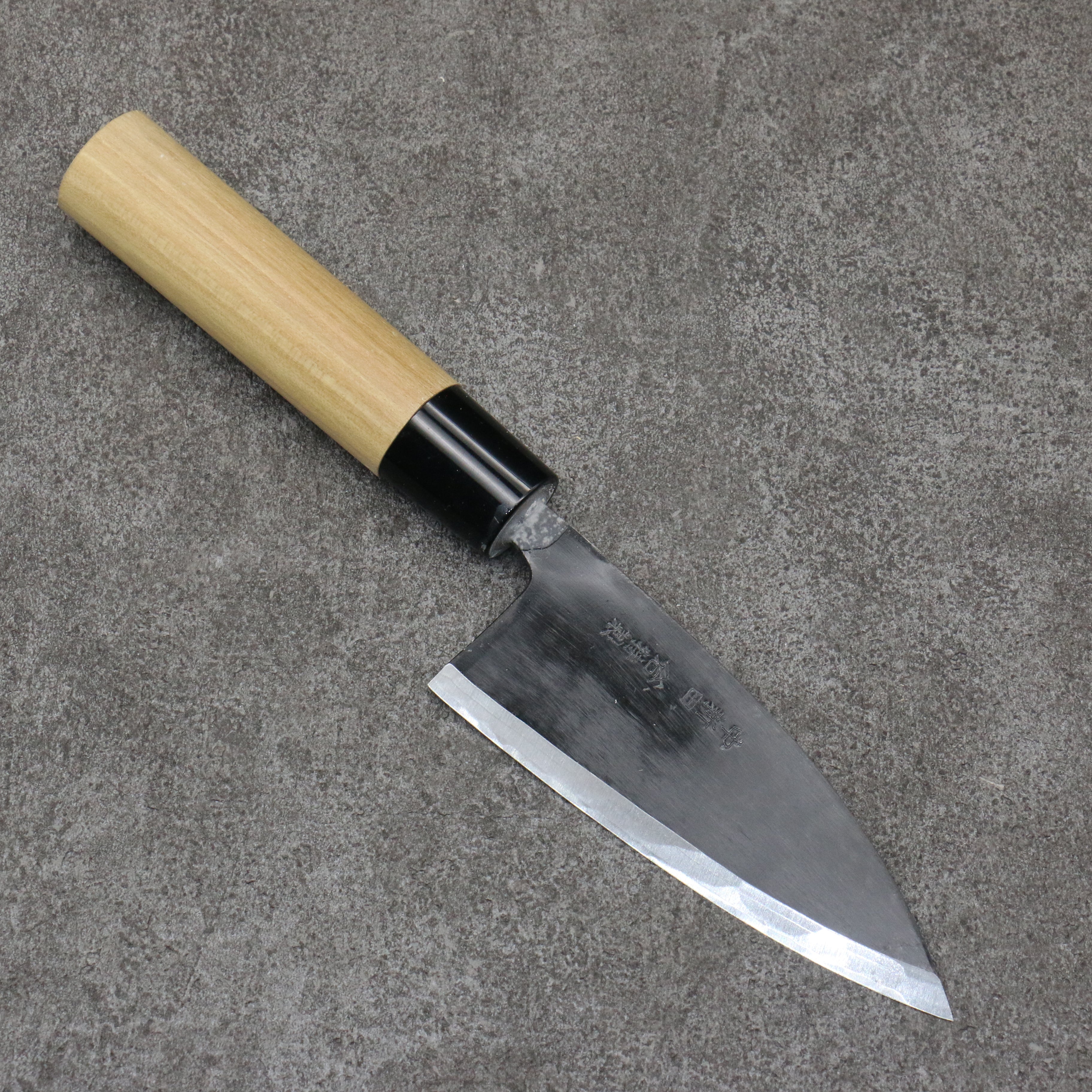 Nakaniida White Steel No.2 Black Deba 120mm Magnolia Handle - Japanny - Best Japanese Knife