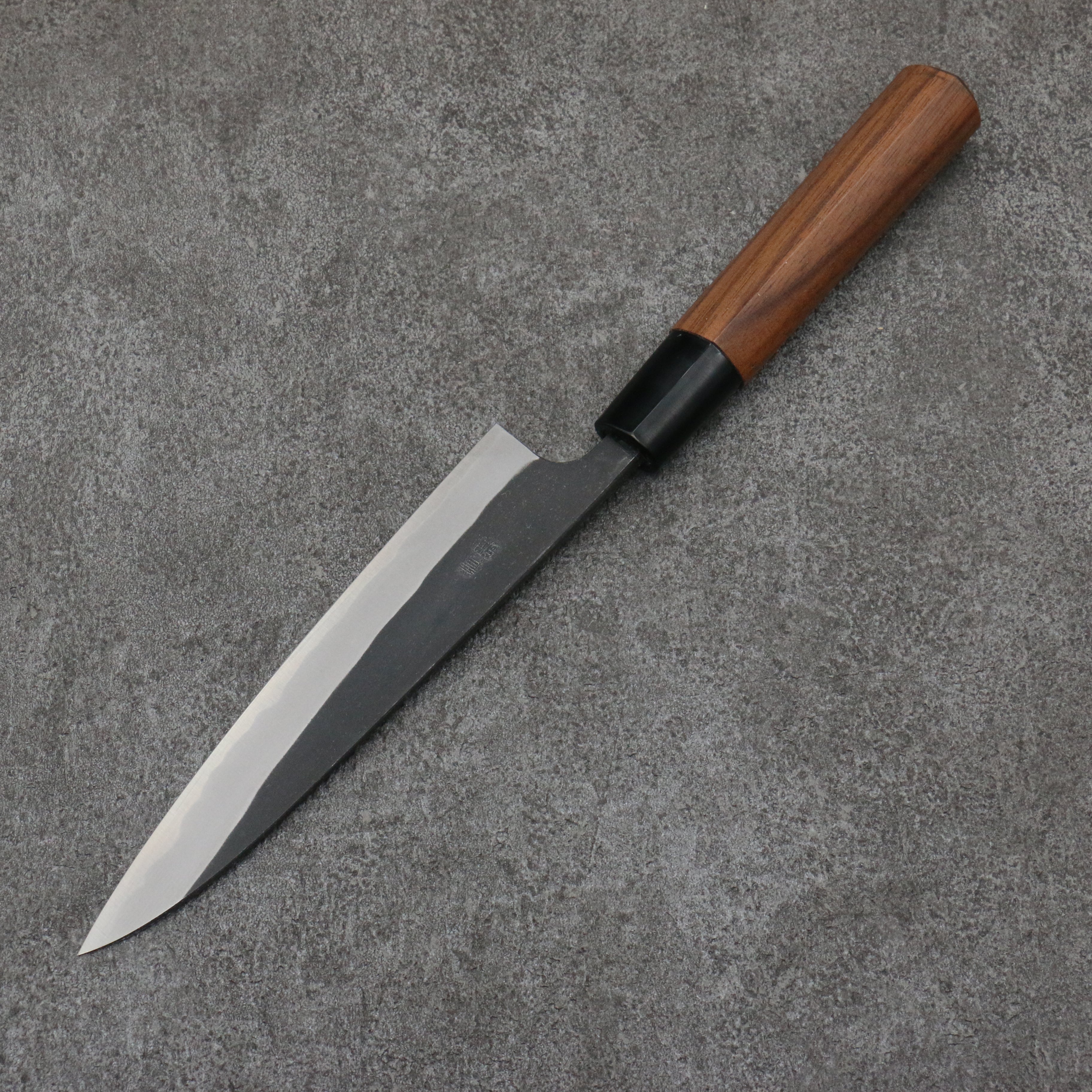 Nao Yamamoto Blue Steel Kurouchi Petty-Utility 150mm Walnut Handle - Japanny - Best Japanese Knife