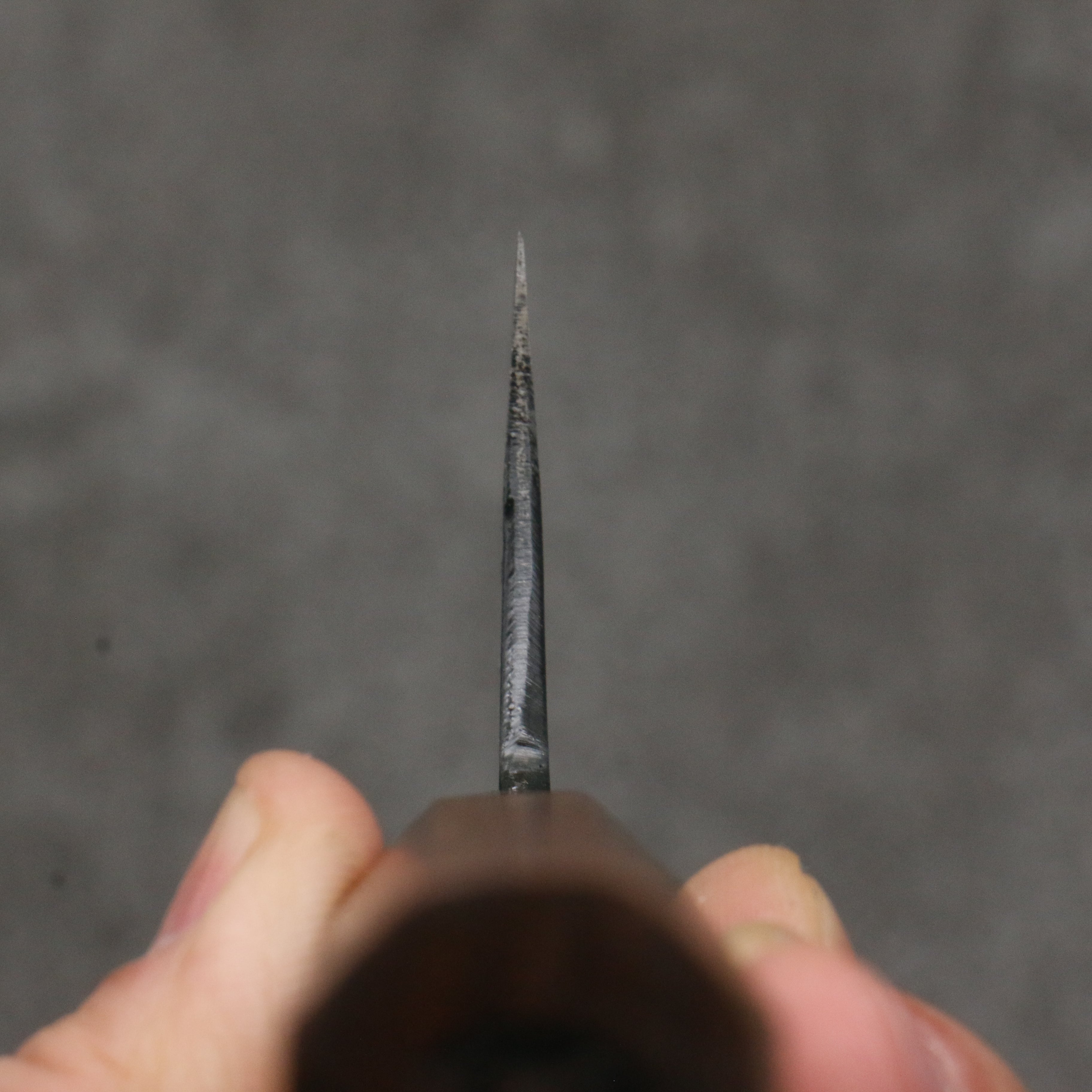 Daisuke Nishida White Steel No.1 Black Finished Santoku 165mm Cherry Tree Handle - Japanny - Best Japanese Knife