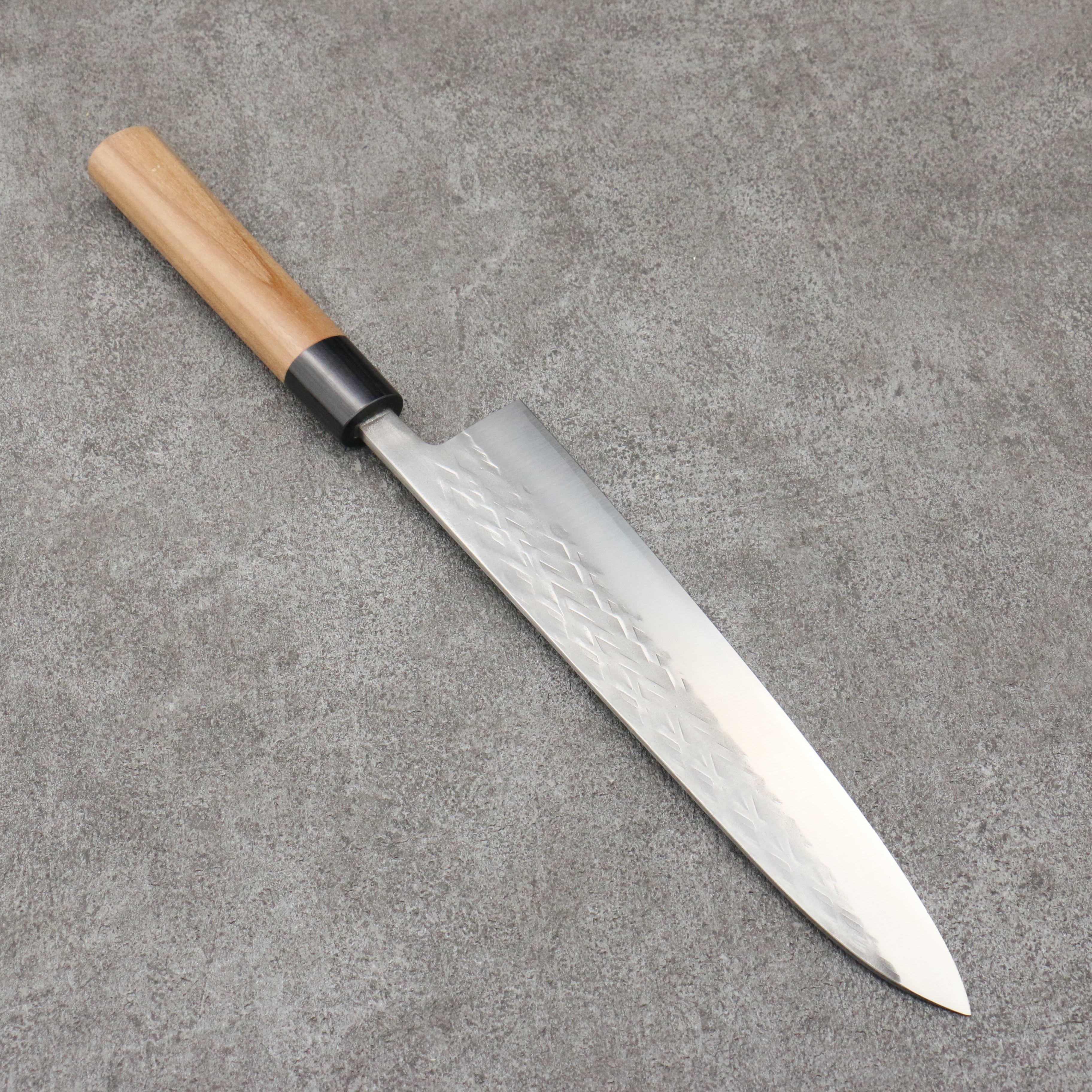 Tadafusa SLD Hammered Gyuto 240mm Walnut Handle - Japanny - Best Japanese Knife