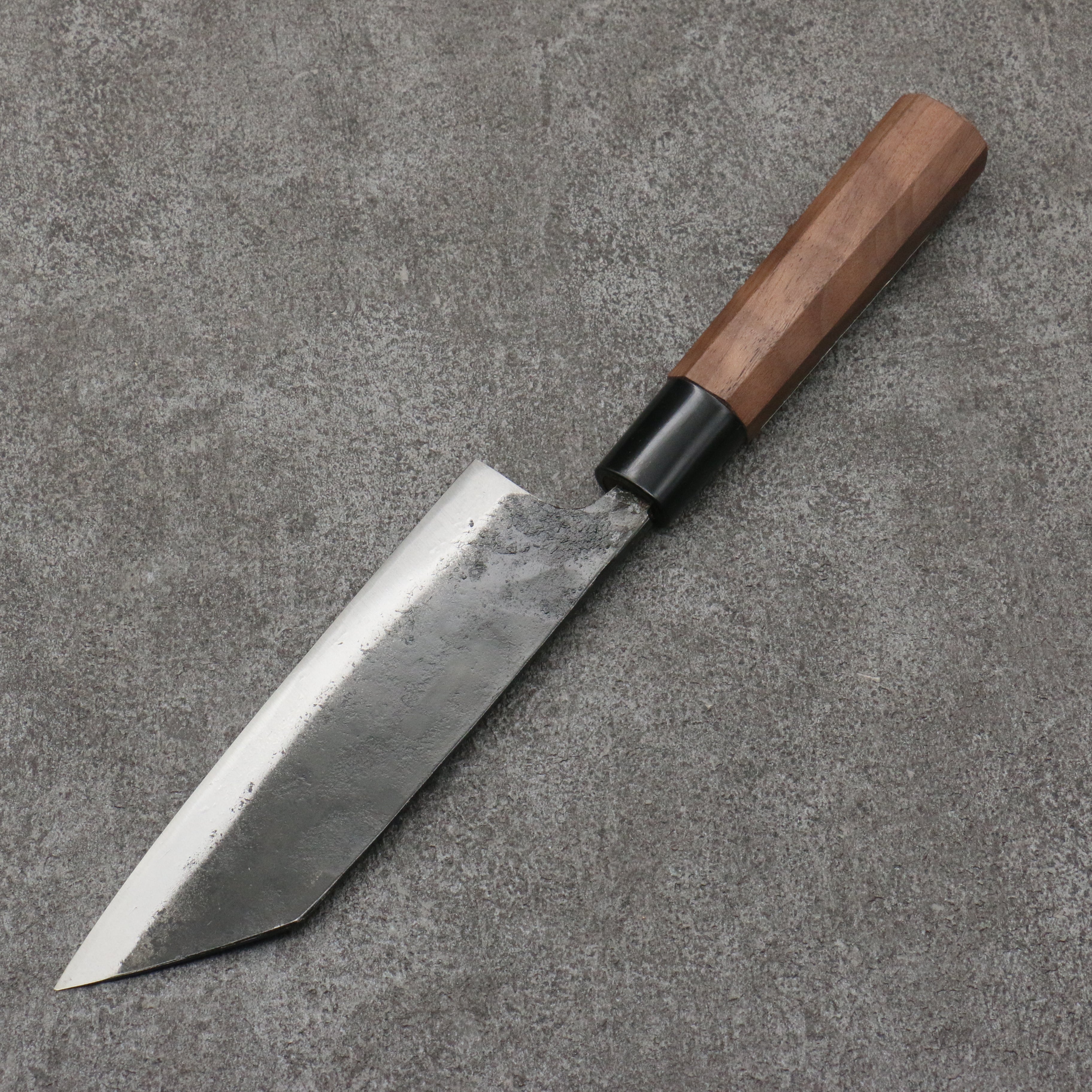 Hayashida Blue Steel No.2 Black Finished Bunka 160mm Walnut Handle - Japanny - Best Japanese Knife