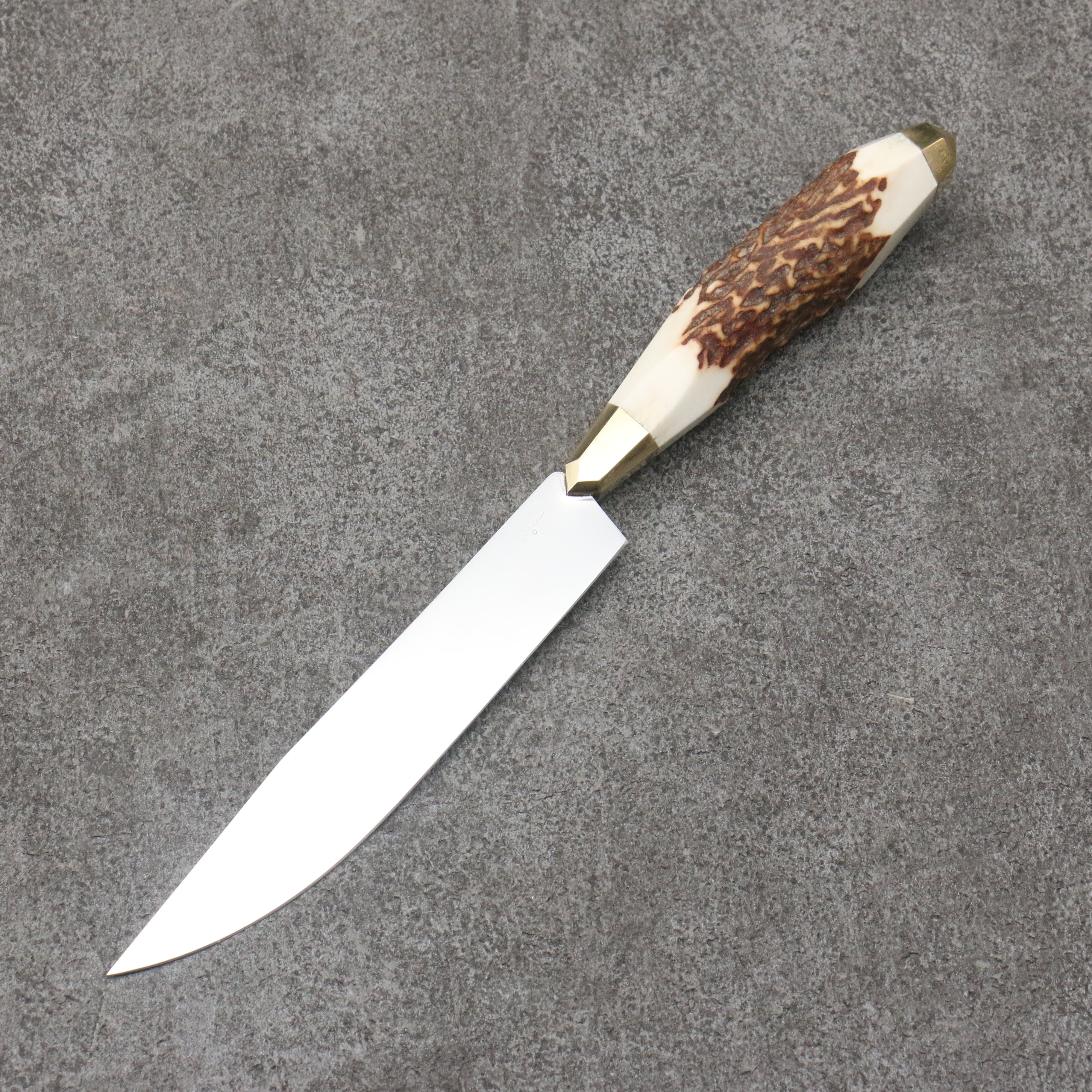 Meguru Stainless Steel Steak Stag Handle - Japanny - Best Japanese Knife
