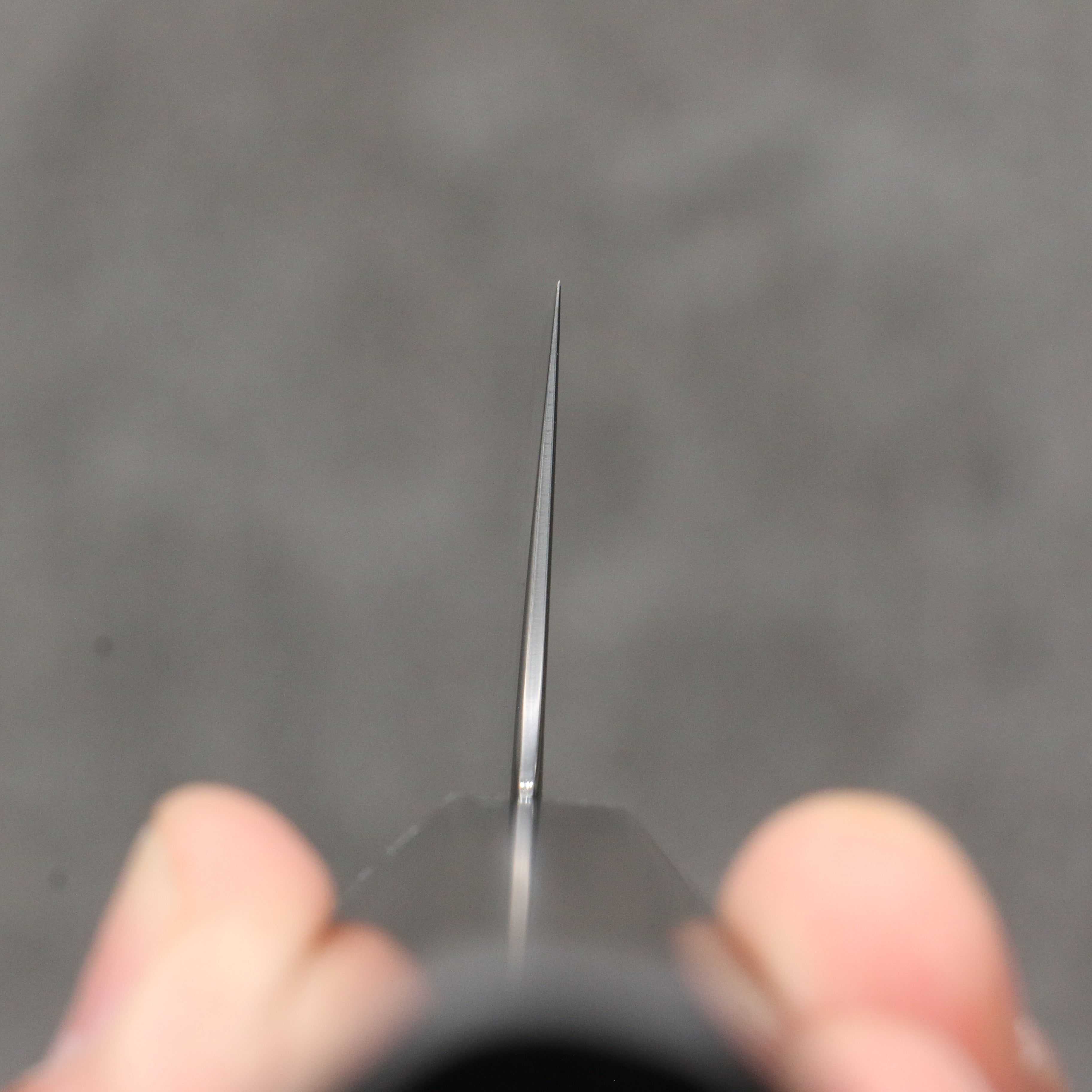 Seisuke VG5 Black Nashiji Mirrored Finish Gyuto 210mm Gray Pakka wood Handle - Japanny - Best Japanese Knife