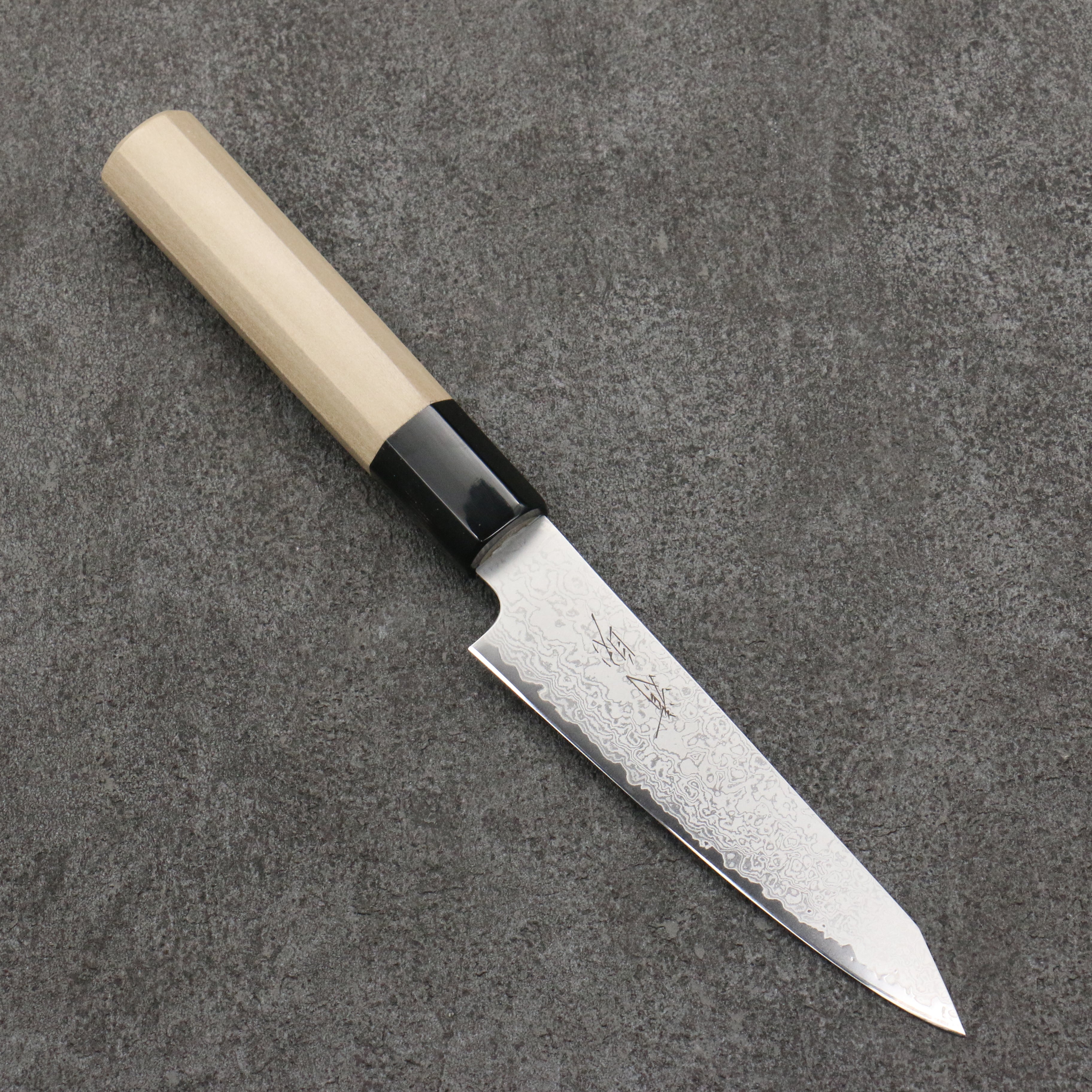 Seisuke VG10 Damascus Kiritsuke Petty-Utility 120mm Magnolia Handle - Japanny - Best Japanese Knife