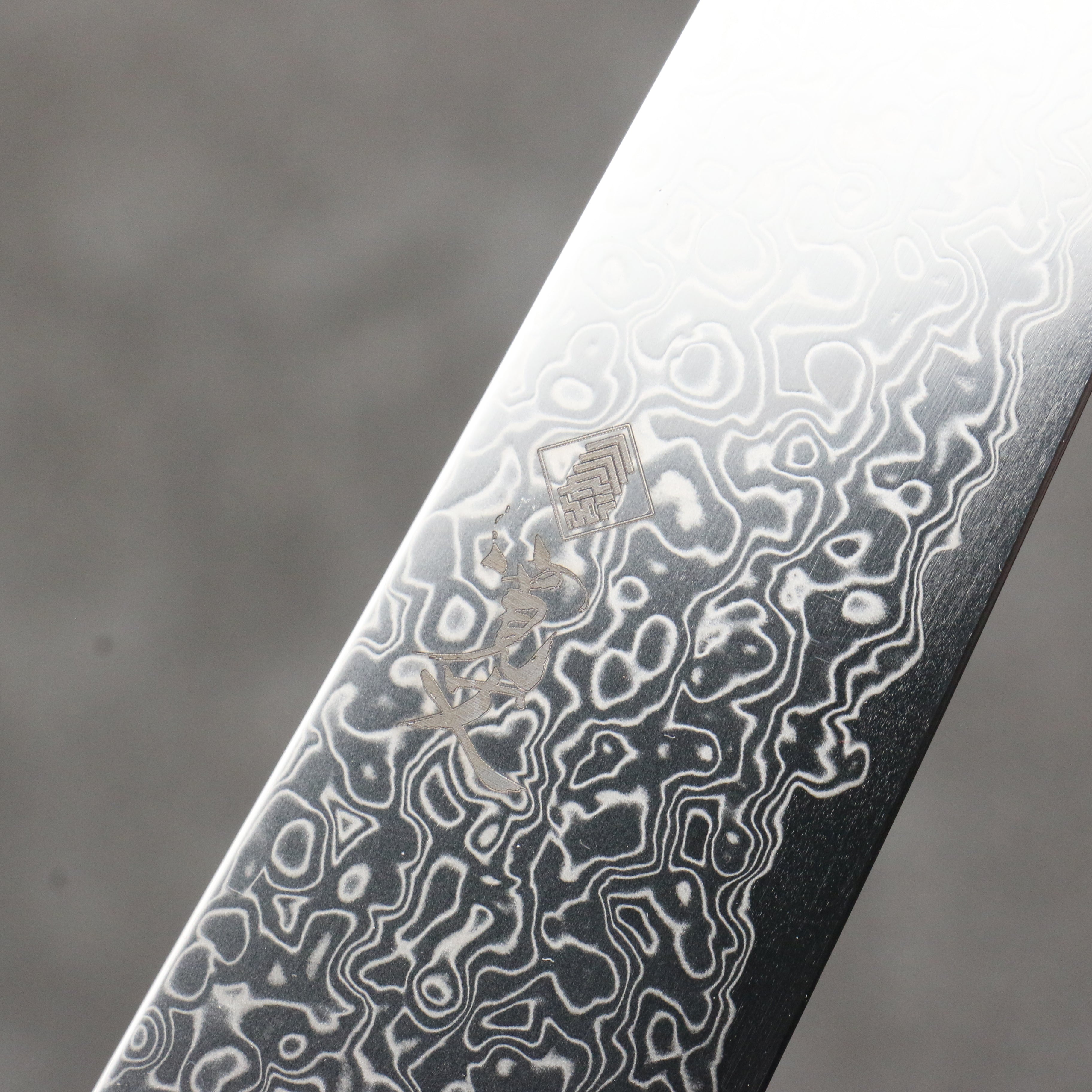 Kanjyo SG2 Damascus Petty-Utility 150mm Burnt Wood Lacquered Handle - Japanny - Best Japanese Knife