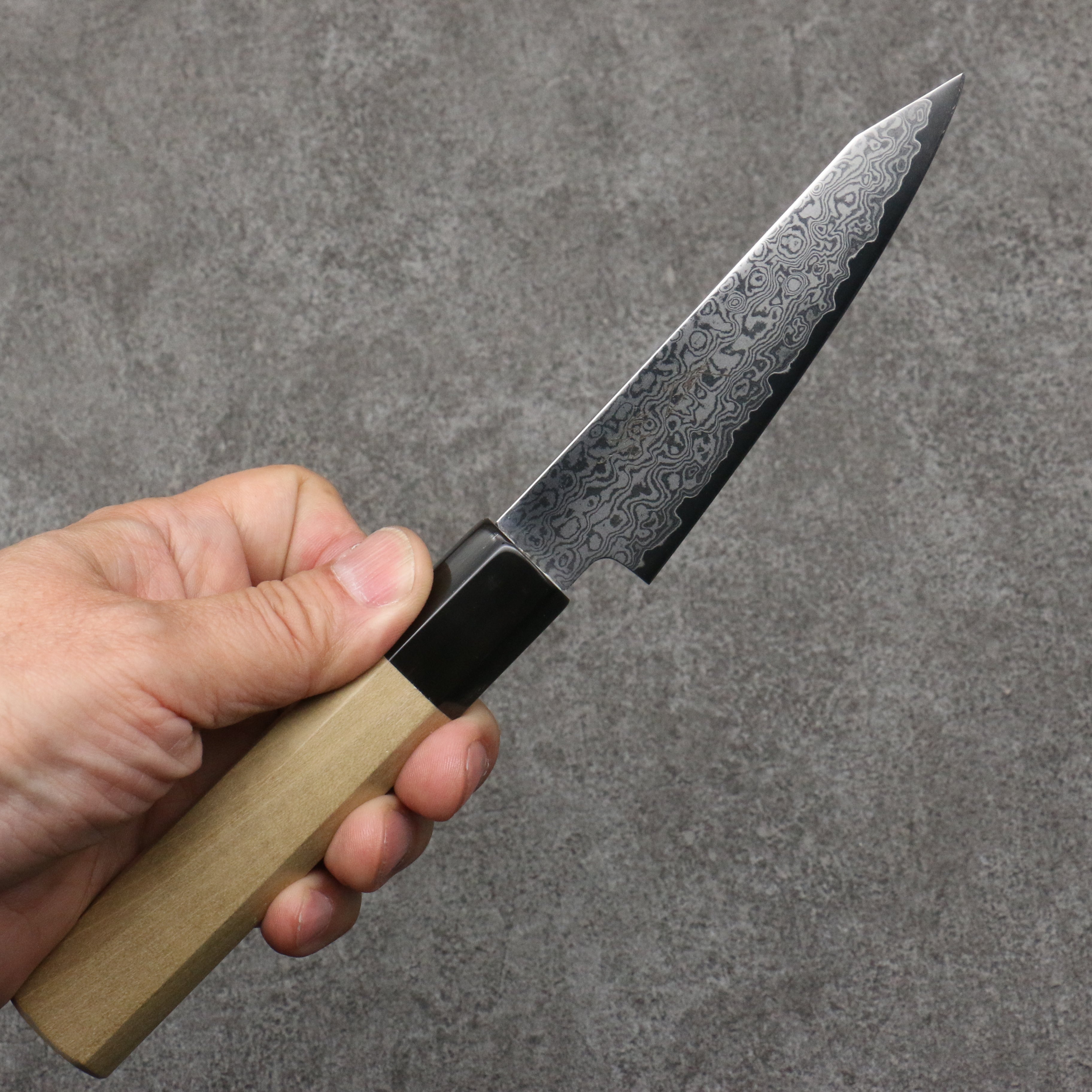 Seisuke VG10 Damascus Kiritsuke Petty-Utility 105mm Magnolia Handle - Japanny - Best Japanese Knife