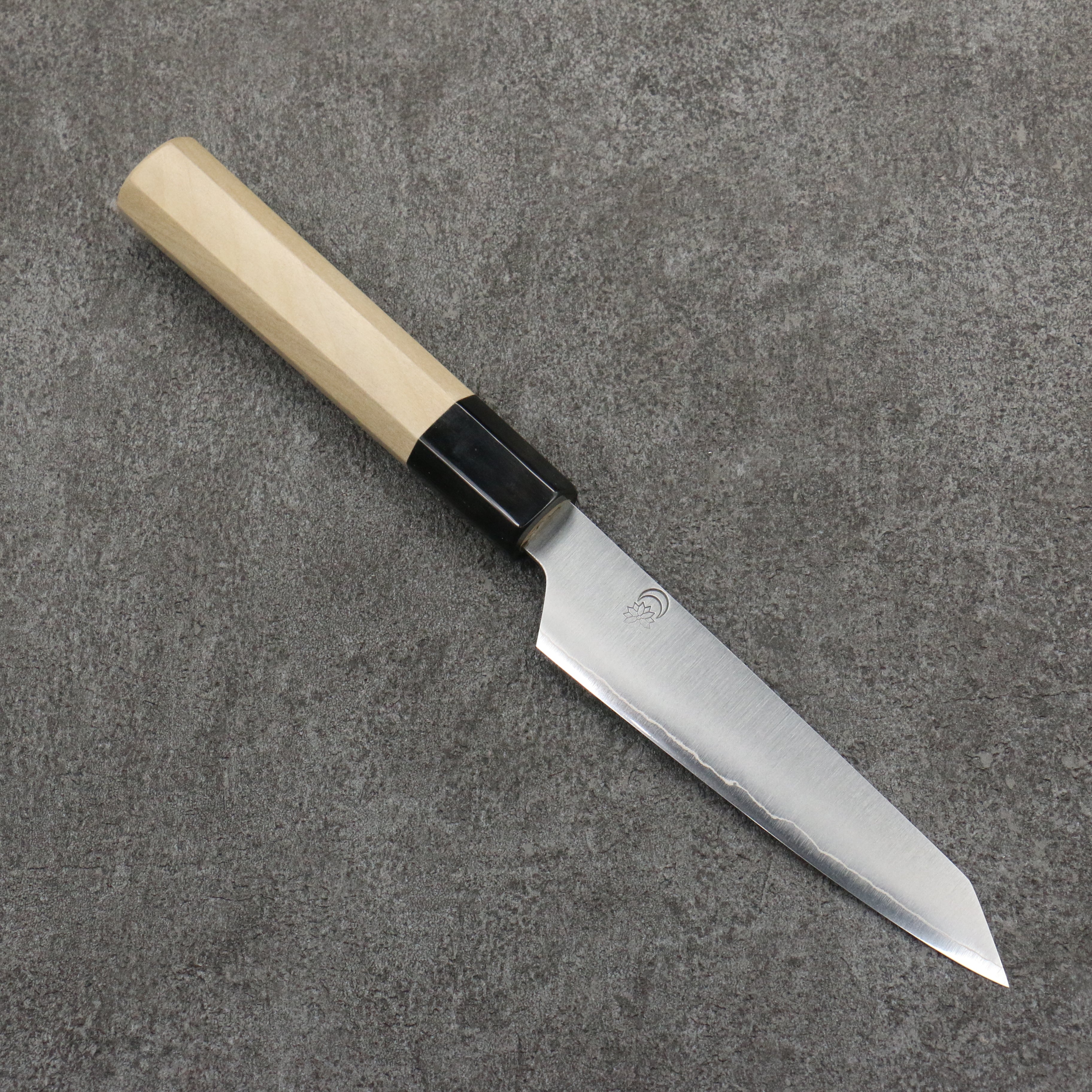 Kikuzuki Silver Steel No.3 Bokashi Kiritsuke Petty-Utility 135mm Magnolia Handle - Japanny - Best Japanese Knife