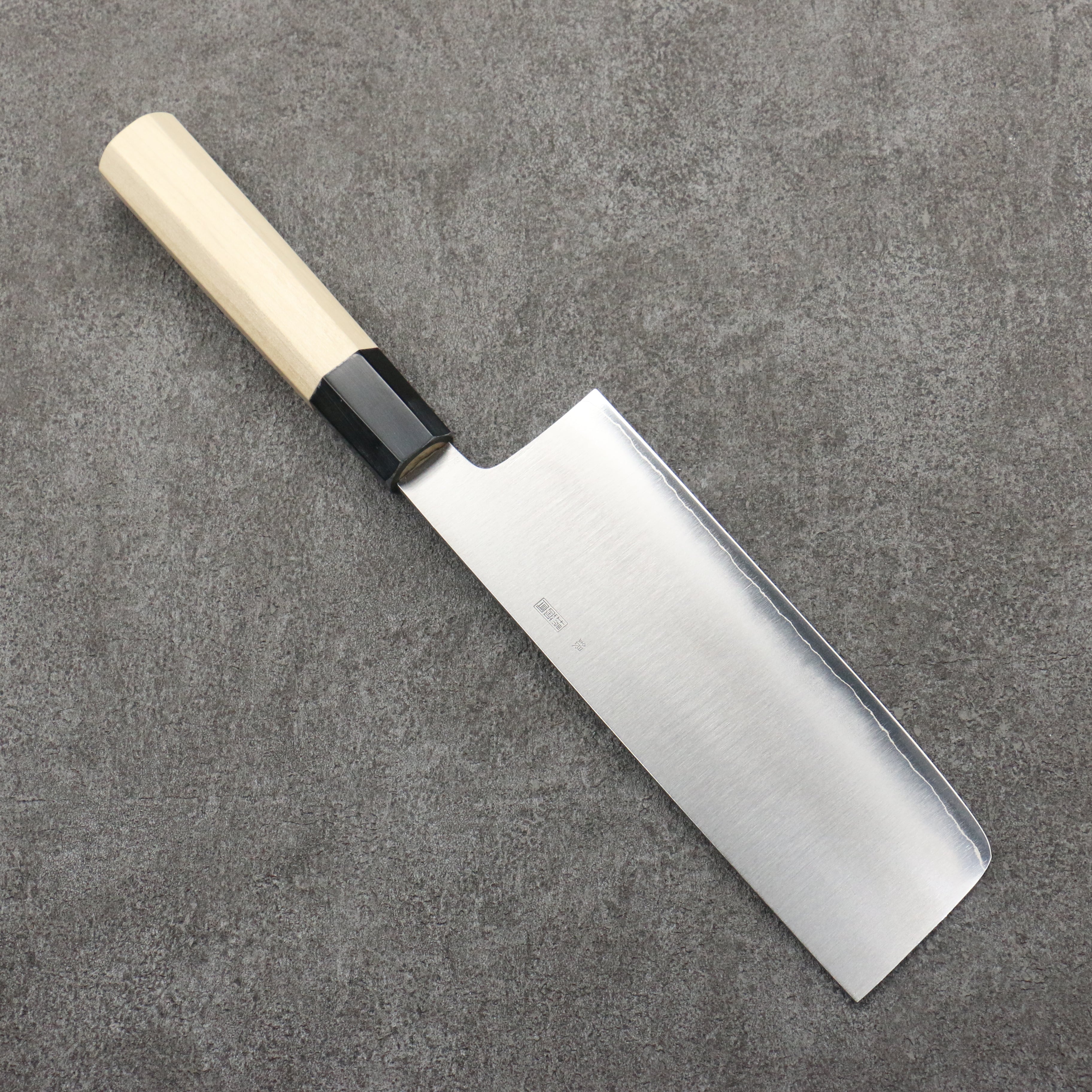 Kikuzuki Silver Steel No.3 Bokashi Nakiri 180mm Magnolia Handle - Japanny - Best Japanese Knife