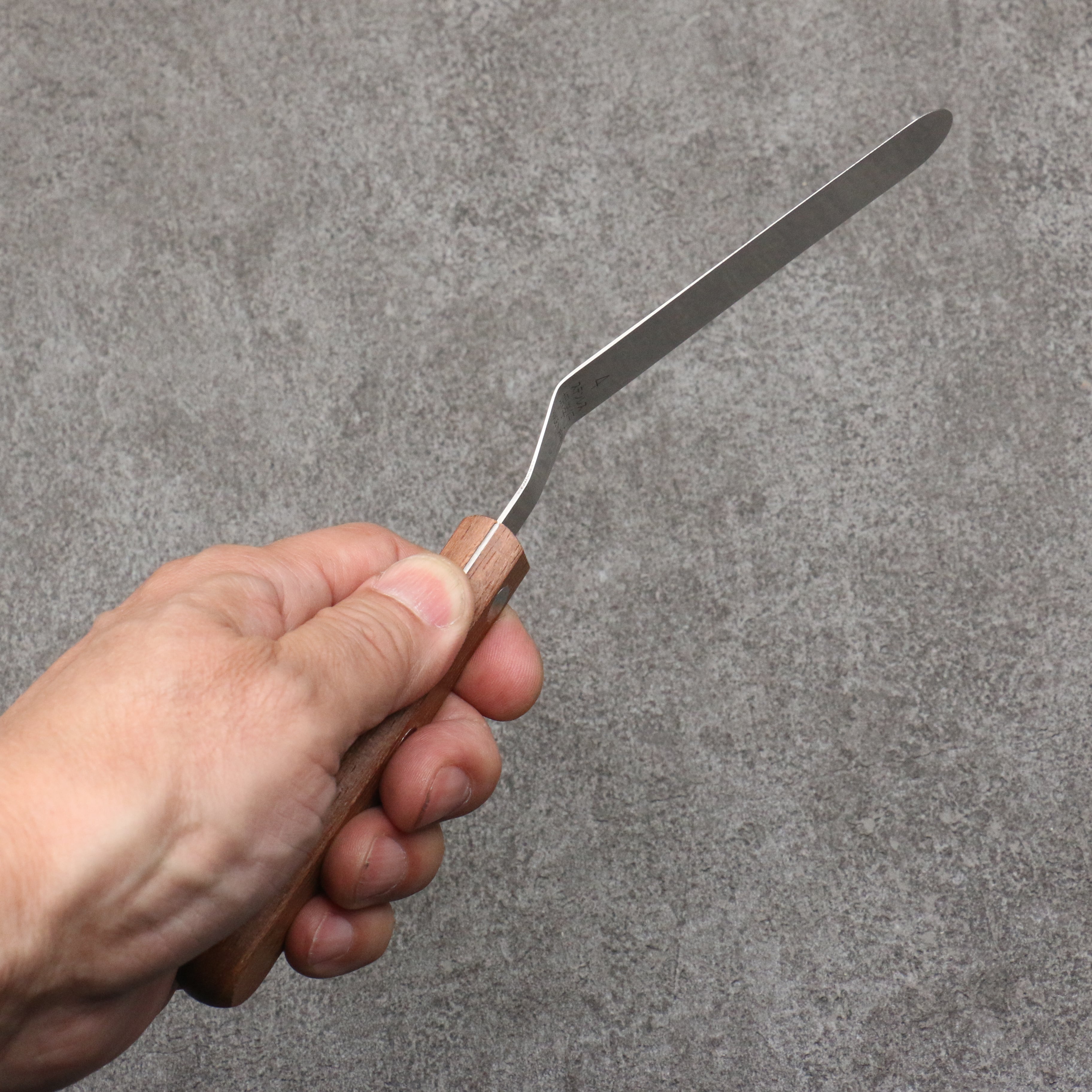 Sakai Takayuki Offset Spatula Stainless Steel No. 4 - Japanny - Best Japanese Knife