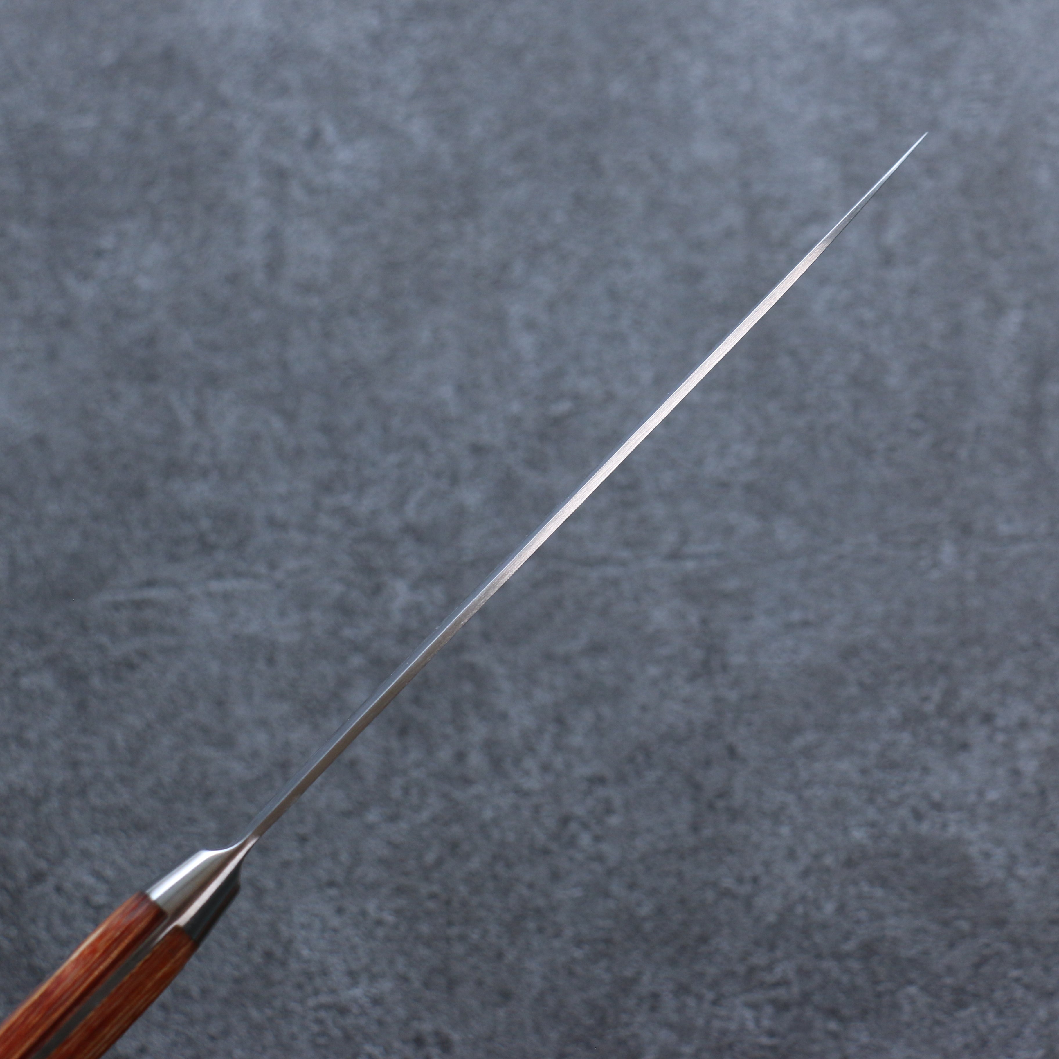 Sakai Takayuki VG5 Hammered Petty-Utility 150mm Brown Pakka wood Handle - Japanny - Best Japanese Knife