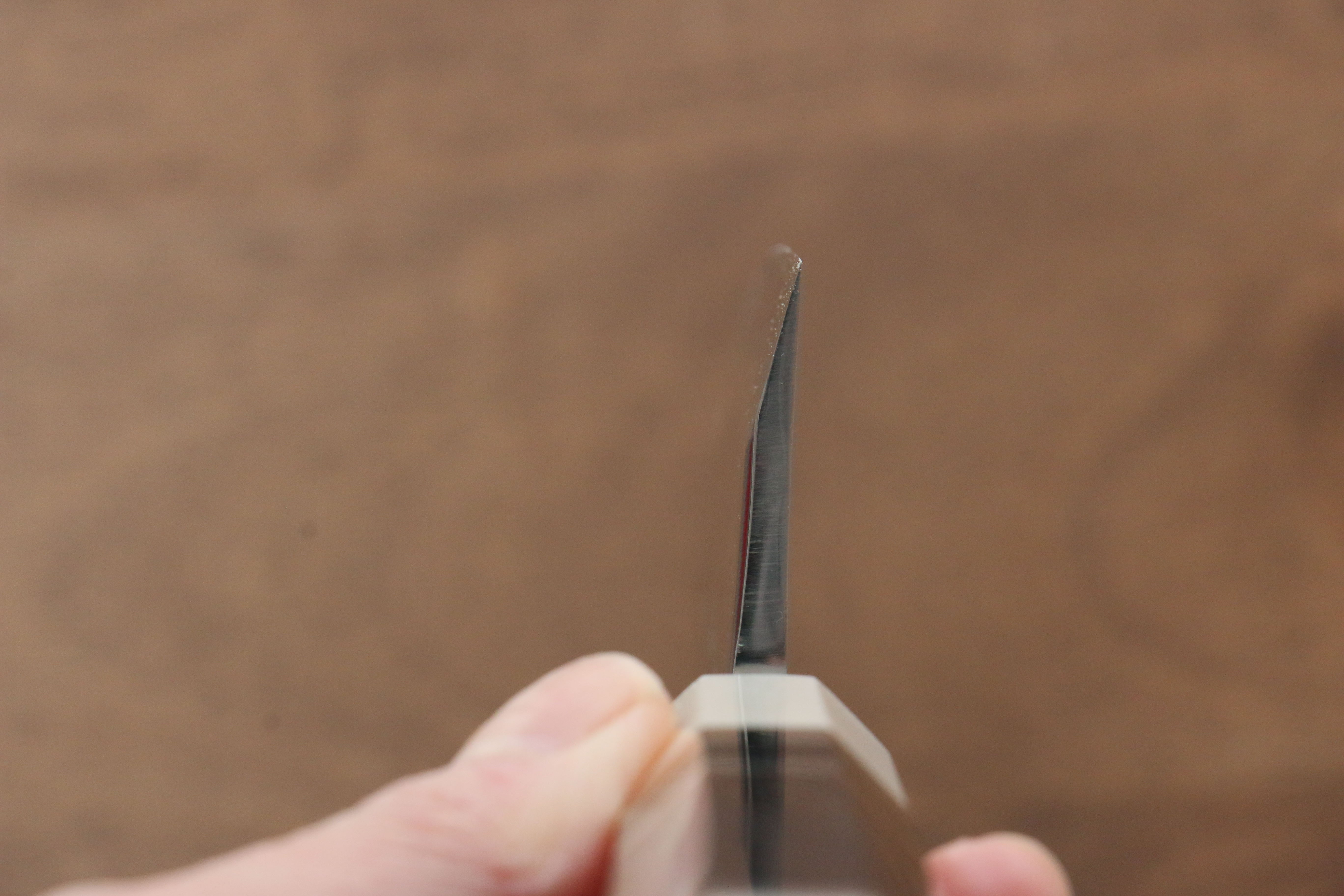 Jikko Shiko Blue Steel Kiritsuke Deba 120mm Ebony with Double Ring Handle - Japanny - Best Japanese Knife