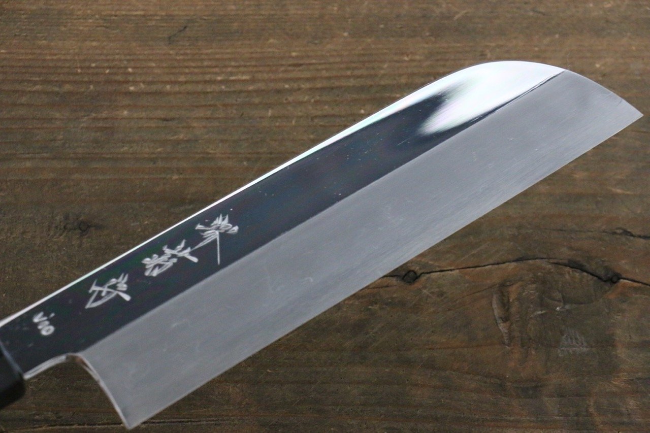 Kikumori VG10 Mirrored Finish Kamagata Usuba Japanese Chef Knife 180mm - Japanny - Best Japanese Knife