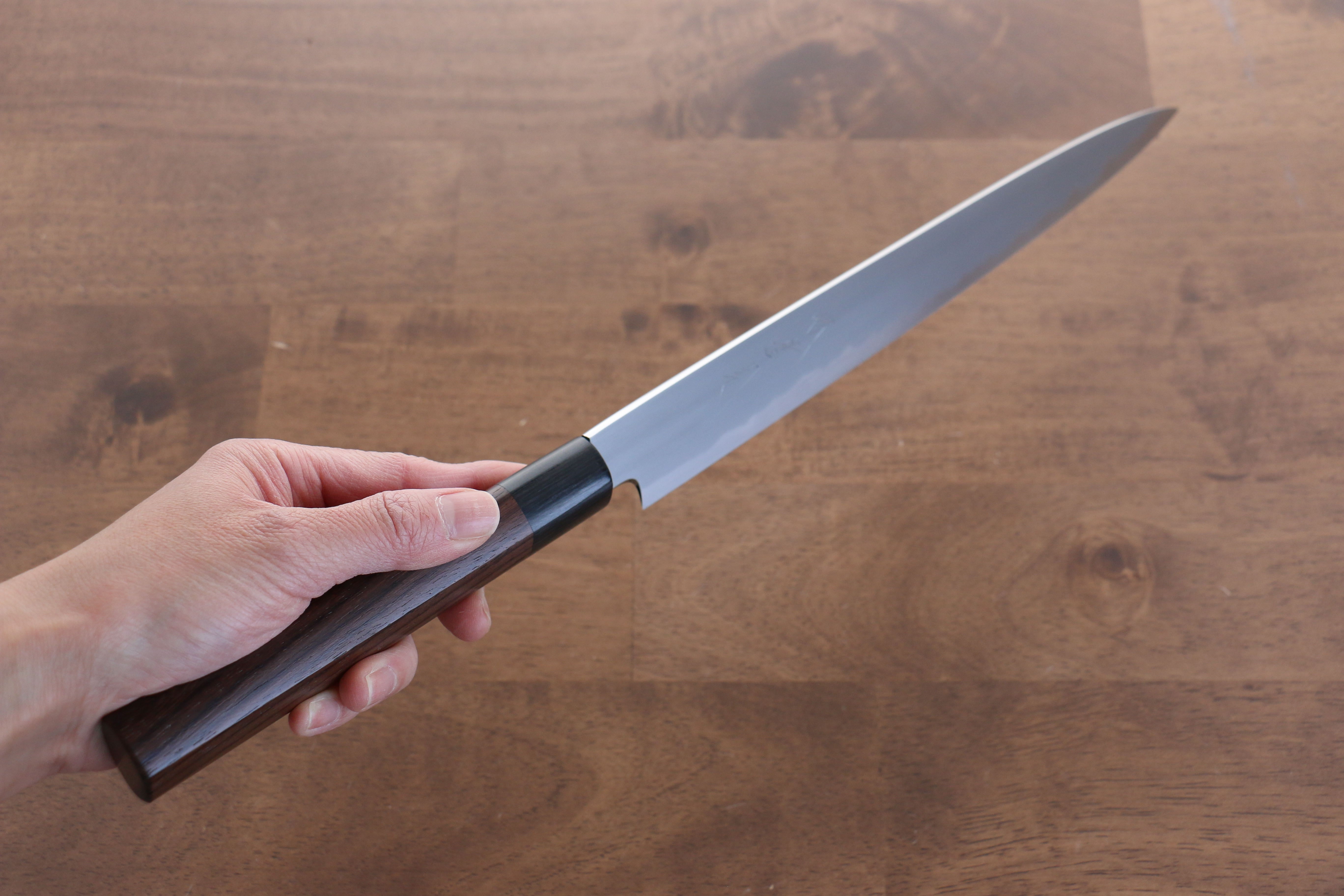 Jikko White Steel No.2 Sujihiki 270mm Shitan Handle - Japanny - Best Japanese Knife