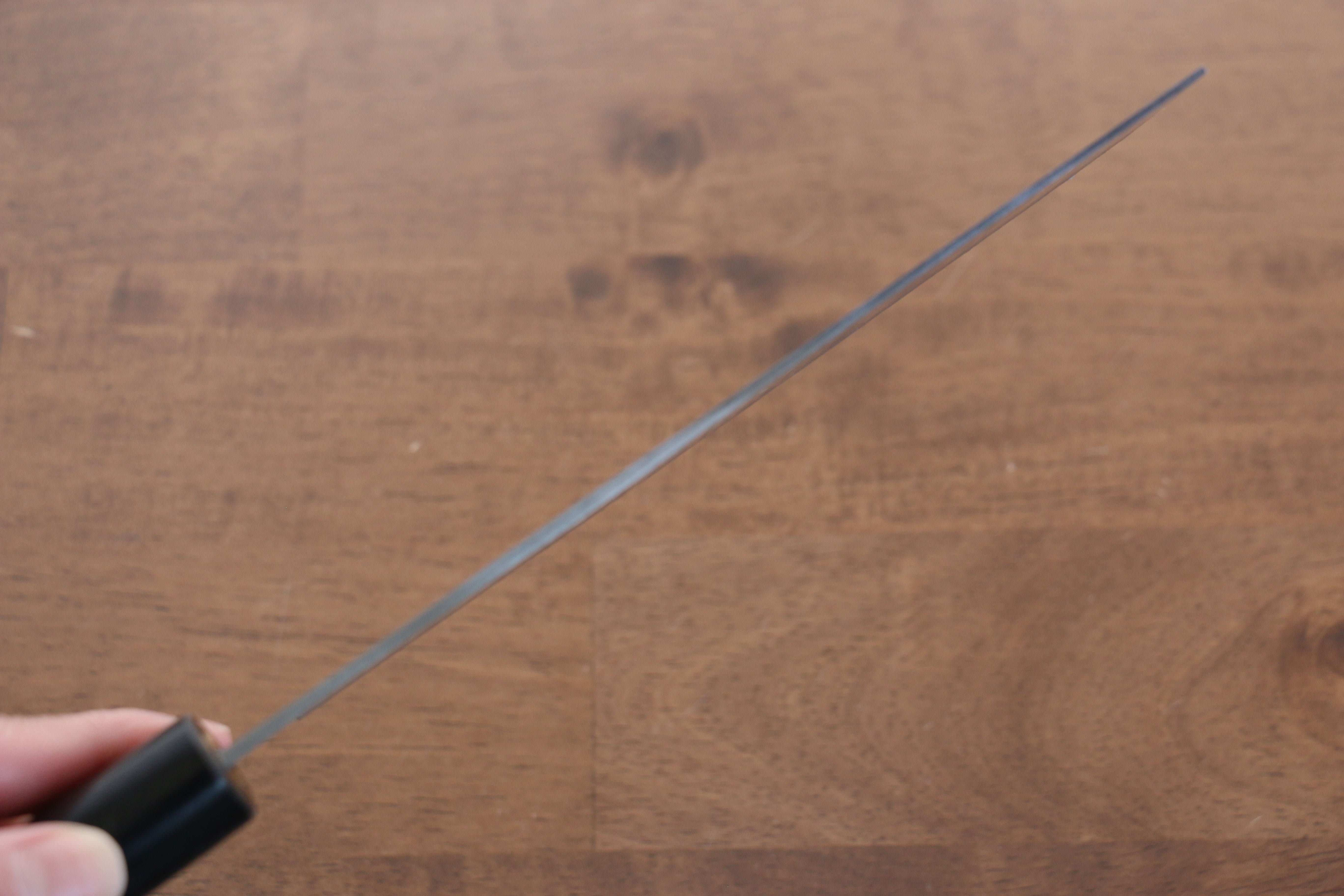 Jikko White Steel No.2 Migaki Finished Nakiri 165mm Shitan Handle - Japanny - Best Japanese Knife