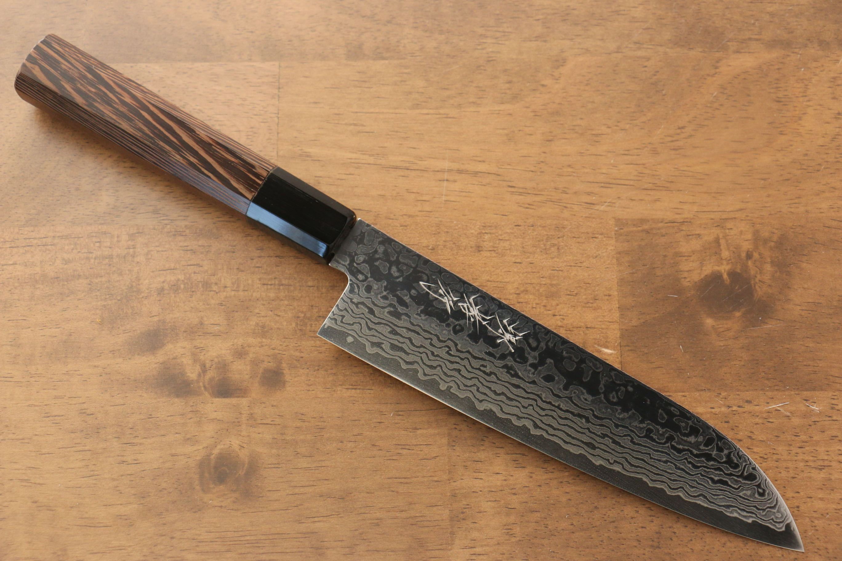 Sakai Takayuki Galaxy ZA-18 Damascus Santoku 180mm Wenge Handle - Japanny - Best Japanese Knife