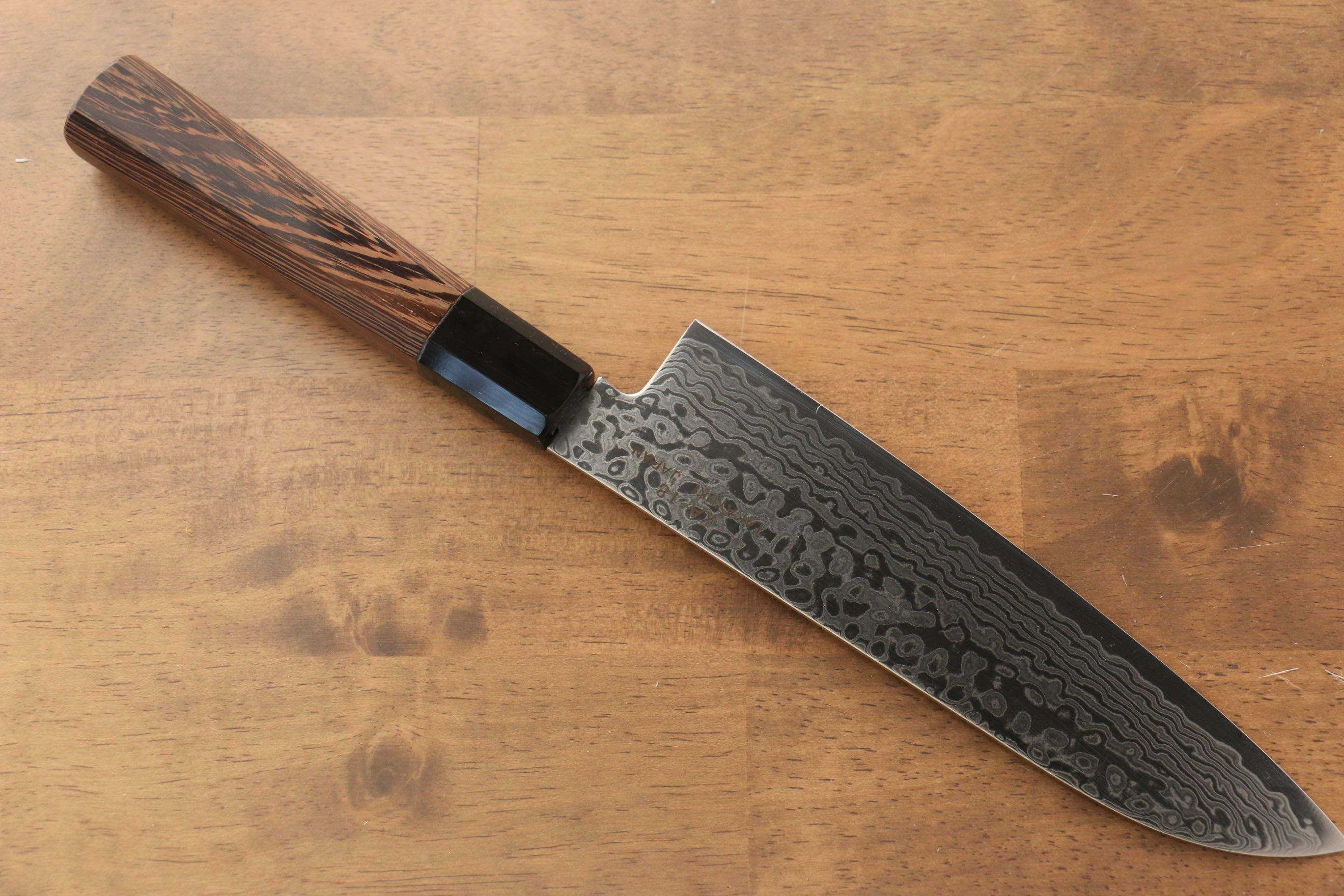 Sakai Takayuki Galaxy ZA-18 Damascus Santoku 180mm Wenge Handle - Japanny - Best Japanese Knife