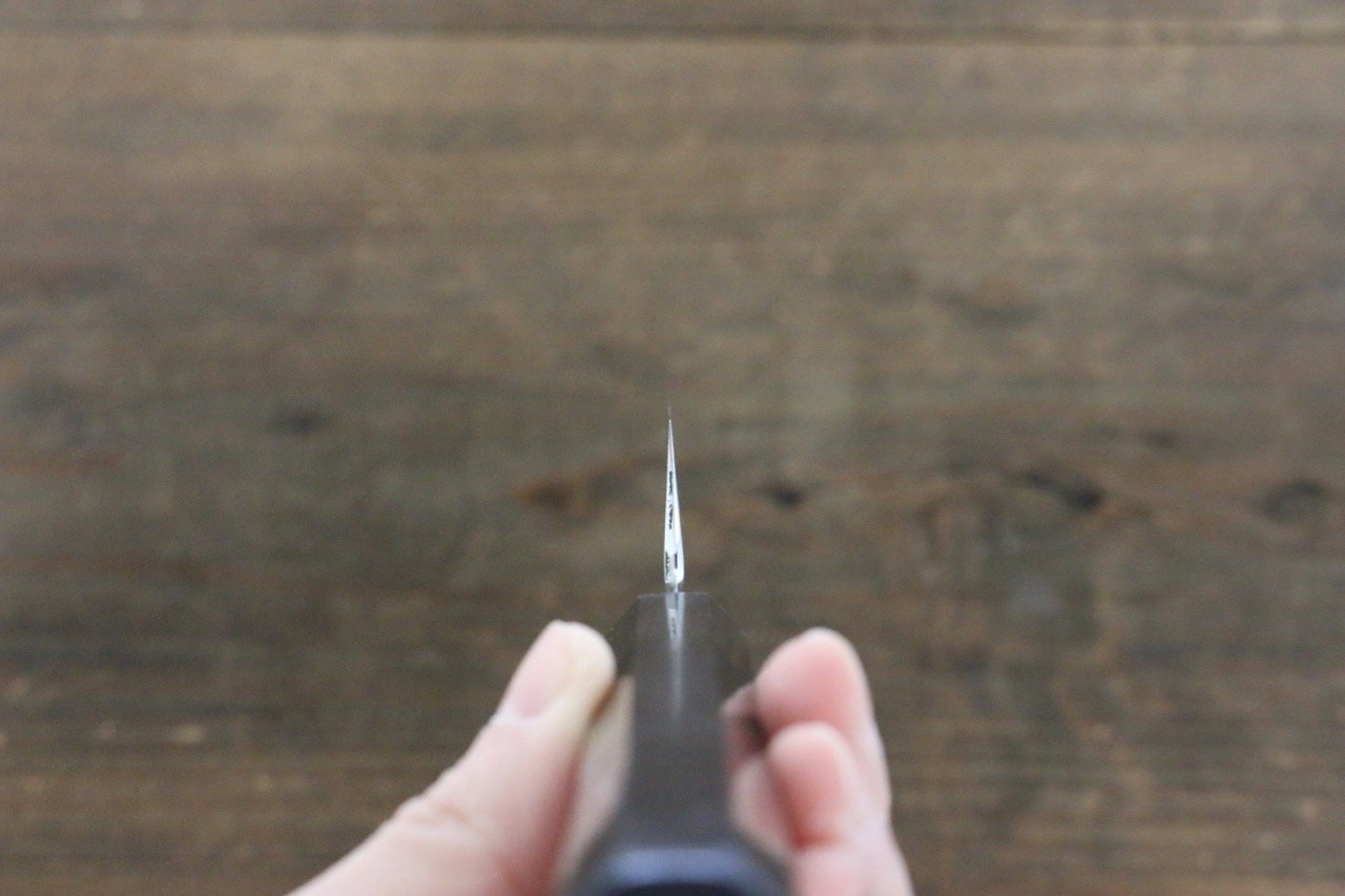 Kikumori VG10 Mirrored Finish Sujihiki Japanese Chef Knife 240mm with Ebony Handle - Japanny - Best Japanese Knife