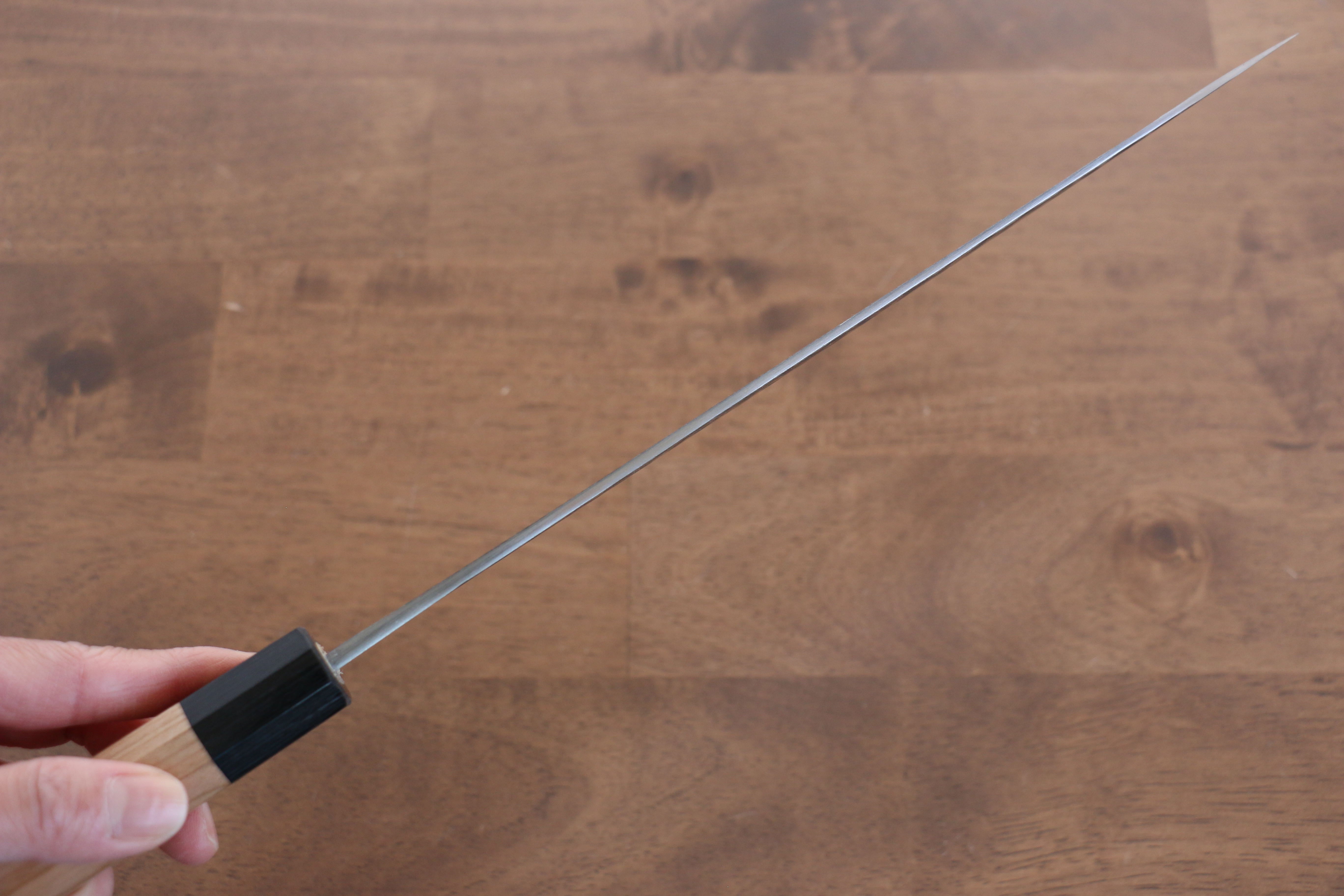 Masakage Koishi Blue Super Black Finished Gyuto 240mm American Cherry Handle - Japanny - Best Japanese Knife