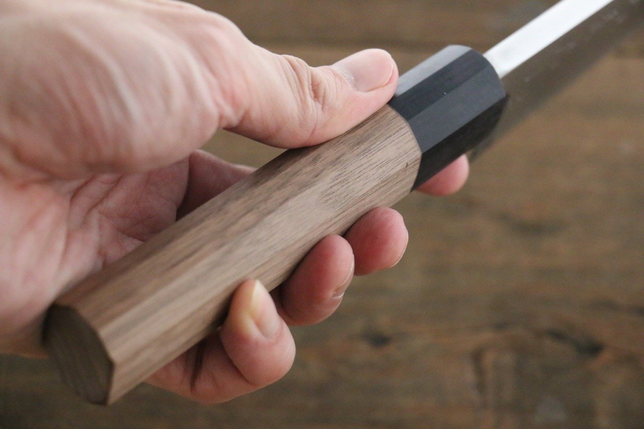 Shigeki Tanaka Silver Steel No.3 Deba 150mm Walnut Handle - Japanny - Best Japanese Knife