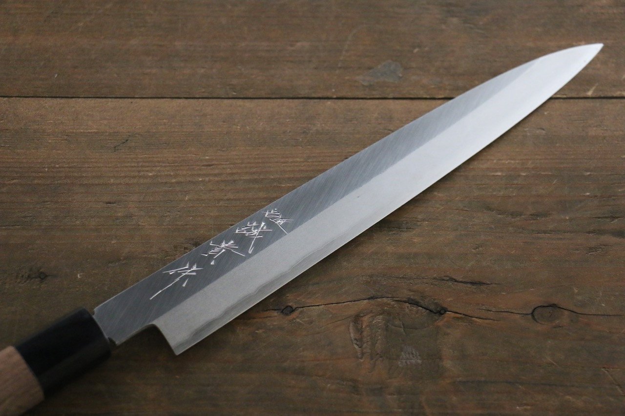 Shigeki Tanaka Silver Steel No.3 Yanagiba 240mm Walnut Handle - Japanny - Best Japanese Knife