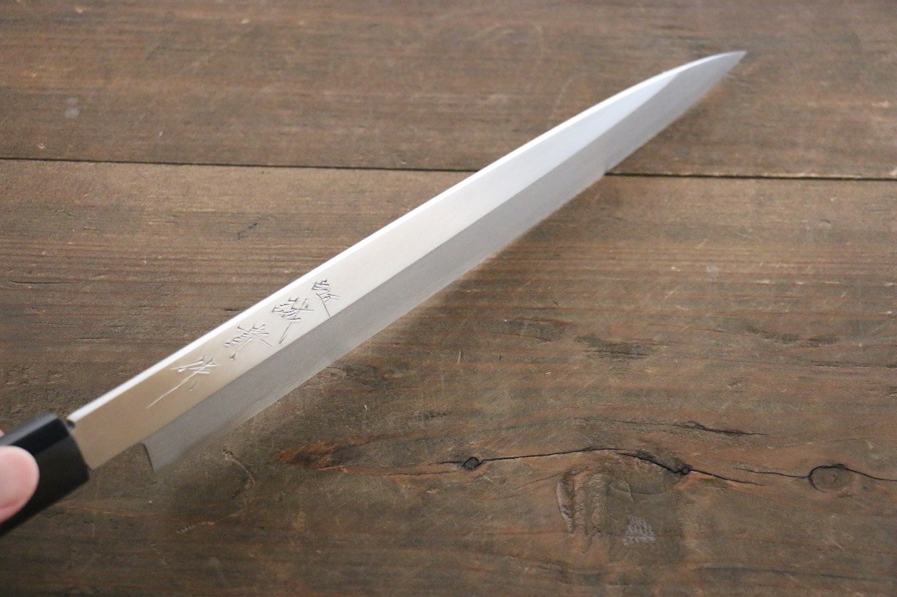 Shigeki Tanaka Silver Steel No.3 Yanagiba 240mm Walnut Handle - Japanny - Best Japanese Knife