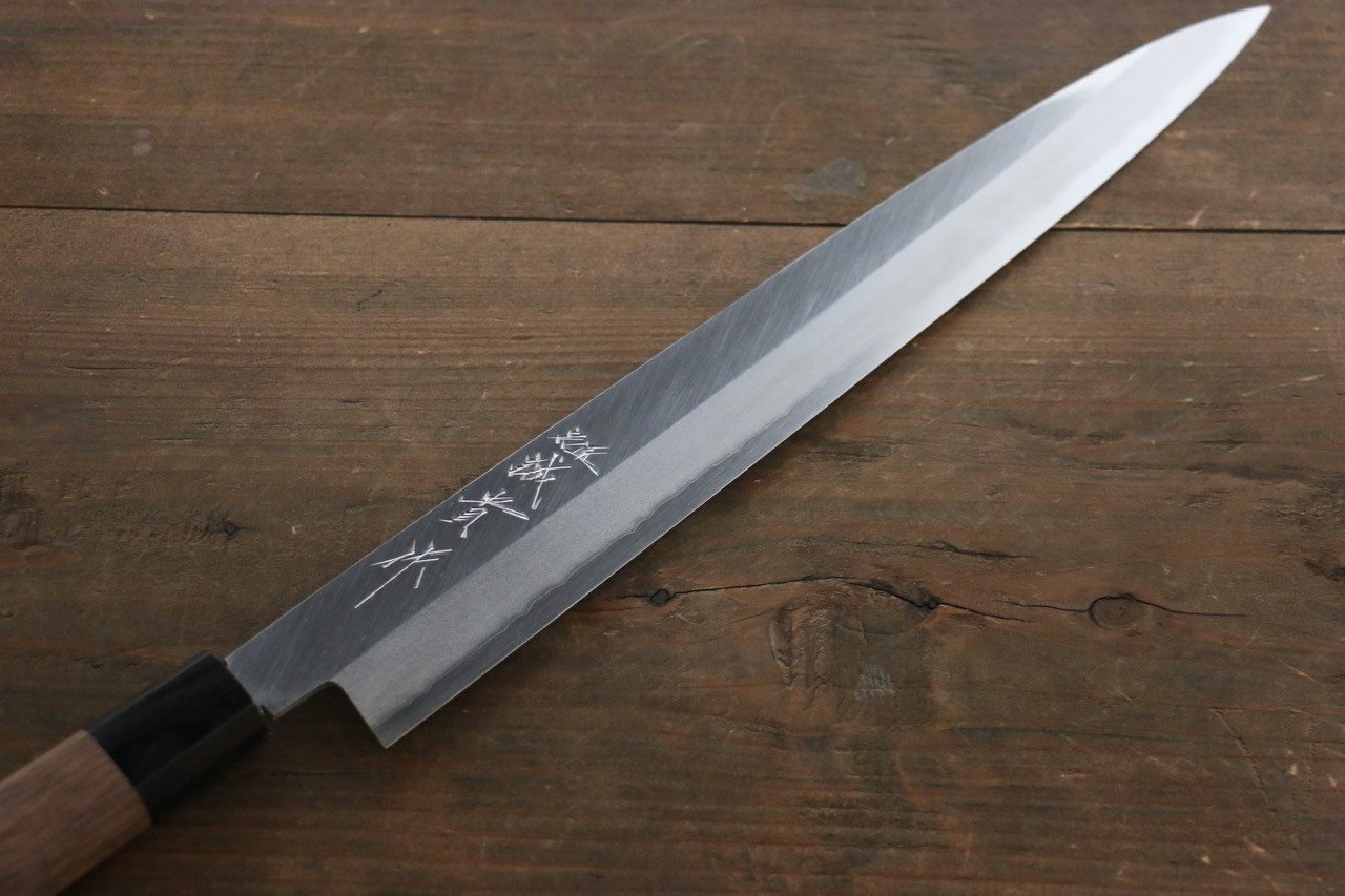 Shigeki Tanaka Silver Steel No.3 Yanagiba 300mm Walnut Handle - Japanny - Best Japanese Knife