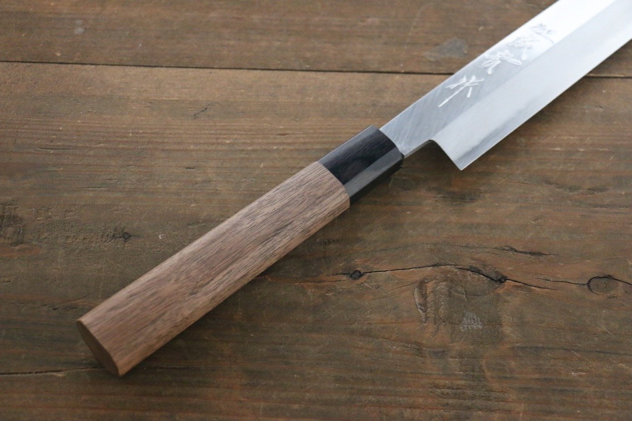 Shigeki Tanaka Silver Steel No.3 Yanagiba 300mm Walnut Handle - Japanny - Best Japanese Knife
