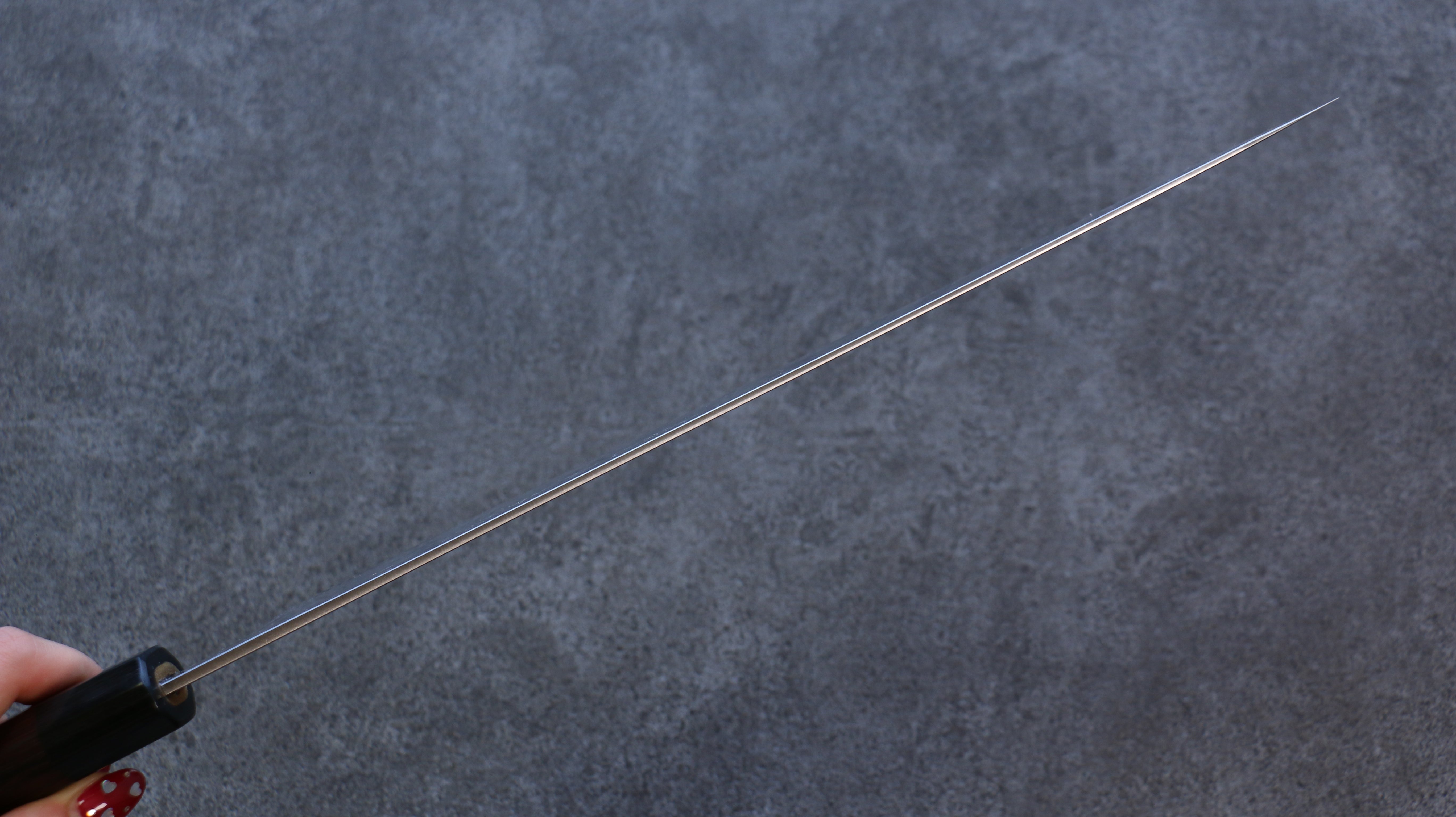 Nao Yamamoto SG2 Black Damascus Gyuto 270mm Shitan Handle - Japanny - Best Japanese Knife